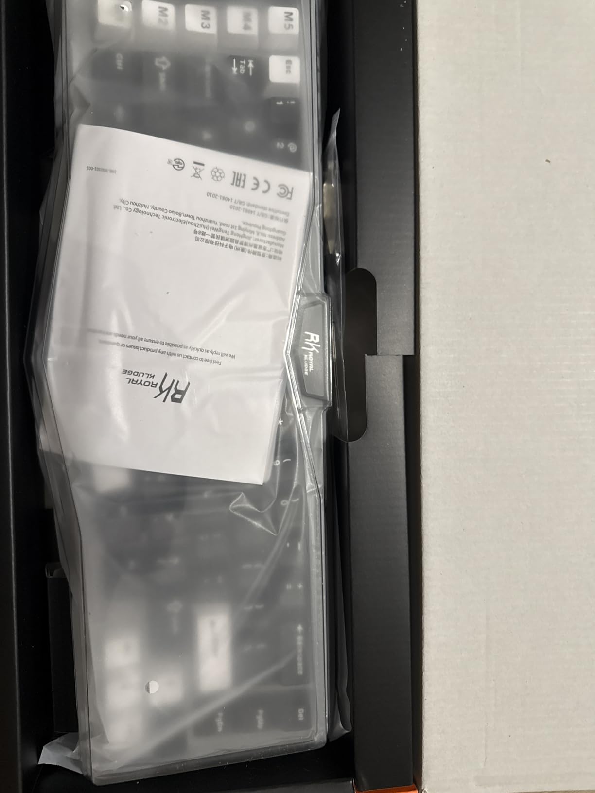 RK ROYAL KLUDGE A72 Alice Ergonomic Wireless Mechanical Keyboard w/Knob/Macro Keys/Touchable Nameplate, Tri-Mode 68% 72-Key Gasket Keyboard BT/2.4G/USB-C, Hot Swap, Win/Mac Software, 7500mAh Battery customer photo 2