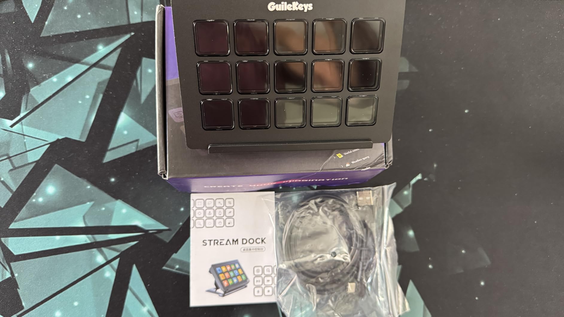 Stream Controller Deck,Macro Keyboard with 15 LCD Keys,Studio Controller Actions in OBS/Twitch/YouTube and More, Upgrade Version 3.0 Streaming Deck Compatible with Mac/PC customer photo 2