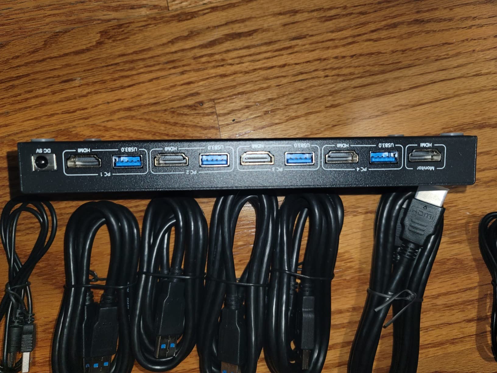 8 Port 6 Port HDMI KVM Switch HDMI 4K@60Hz, USB 3.0 KVM Switch for 8 Computers Share 1 Monitor and 4 USB Devices, KVM Switches Supports hotkey control and Remote control switching customer photo 1