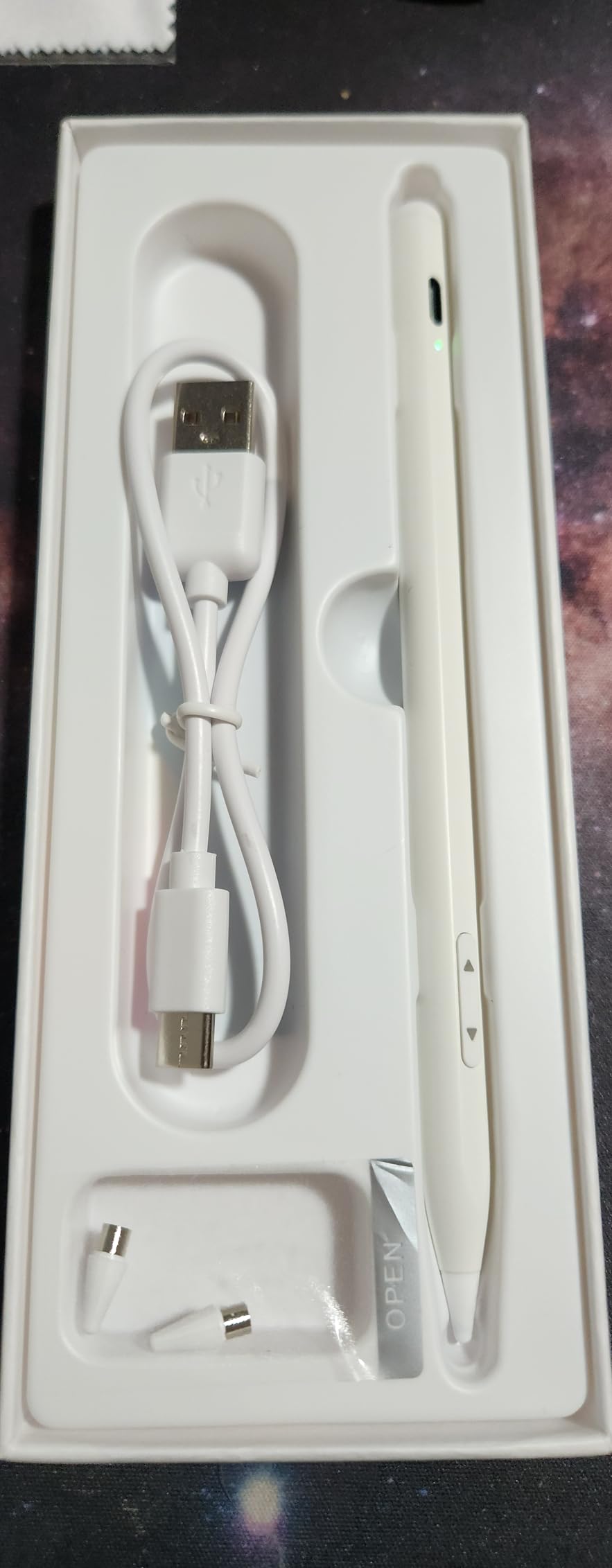 MEKO Universal Stylus Pen for Apple iPhone & Android & iPad, 2X Fast Charge Active Stylus Pencil for All Touch Screen, High Sensitivity Capacitive Stylus for Smartphone Apple Watch Tablet-White customer photo 1