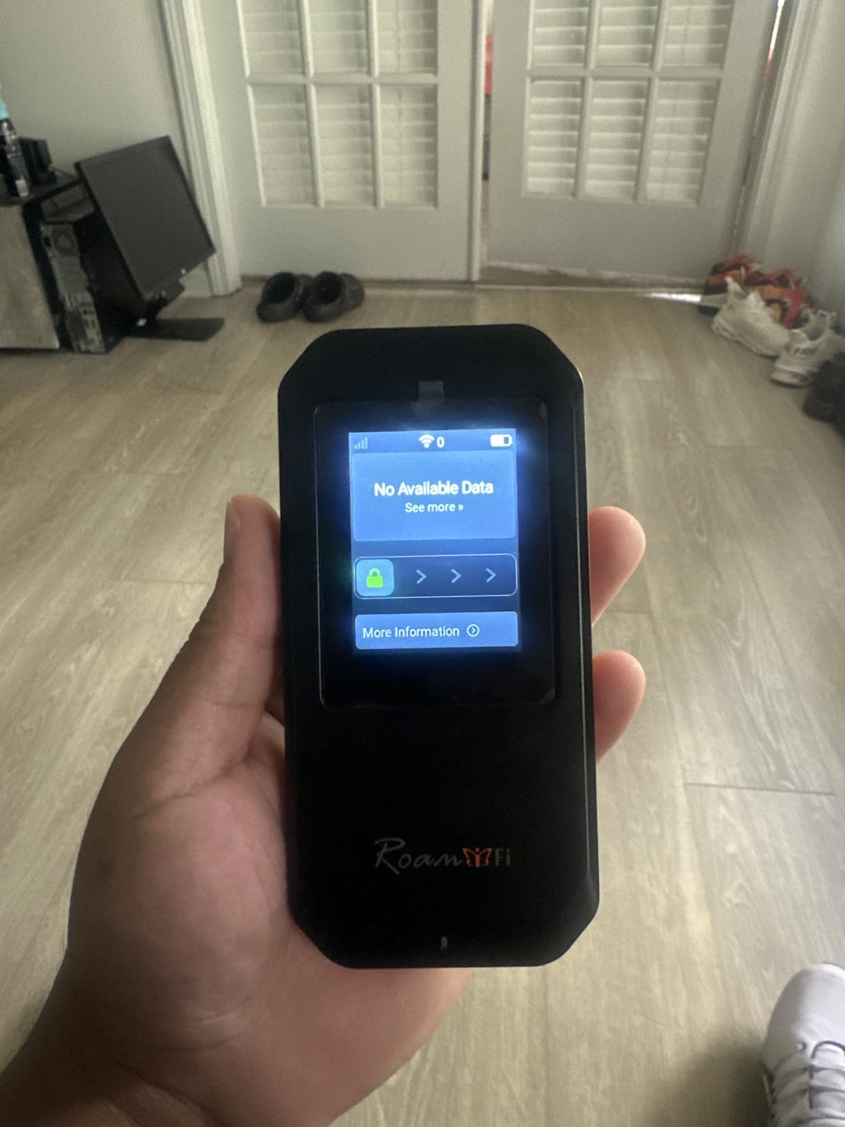 RoamWiFi 5G Mobile Hotspot WiFi6-4nm Chip | 10GB US/CA/MX + 1GB Global Internet Data (170+ Countries) | High-Speed for 16 Devices | 5000mAh Battery, 20H Standby, USB3.1, No SIM Needed Travel Wi-Fi customer photo 2