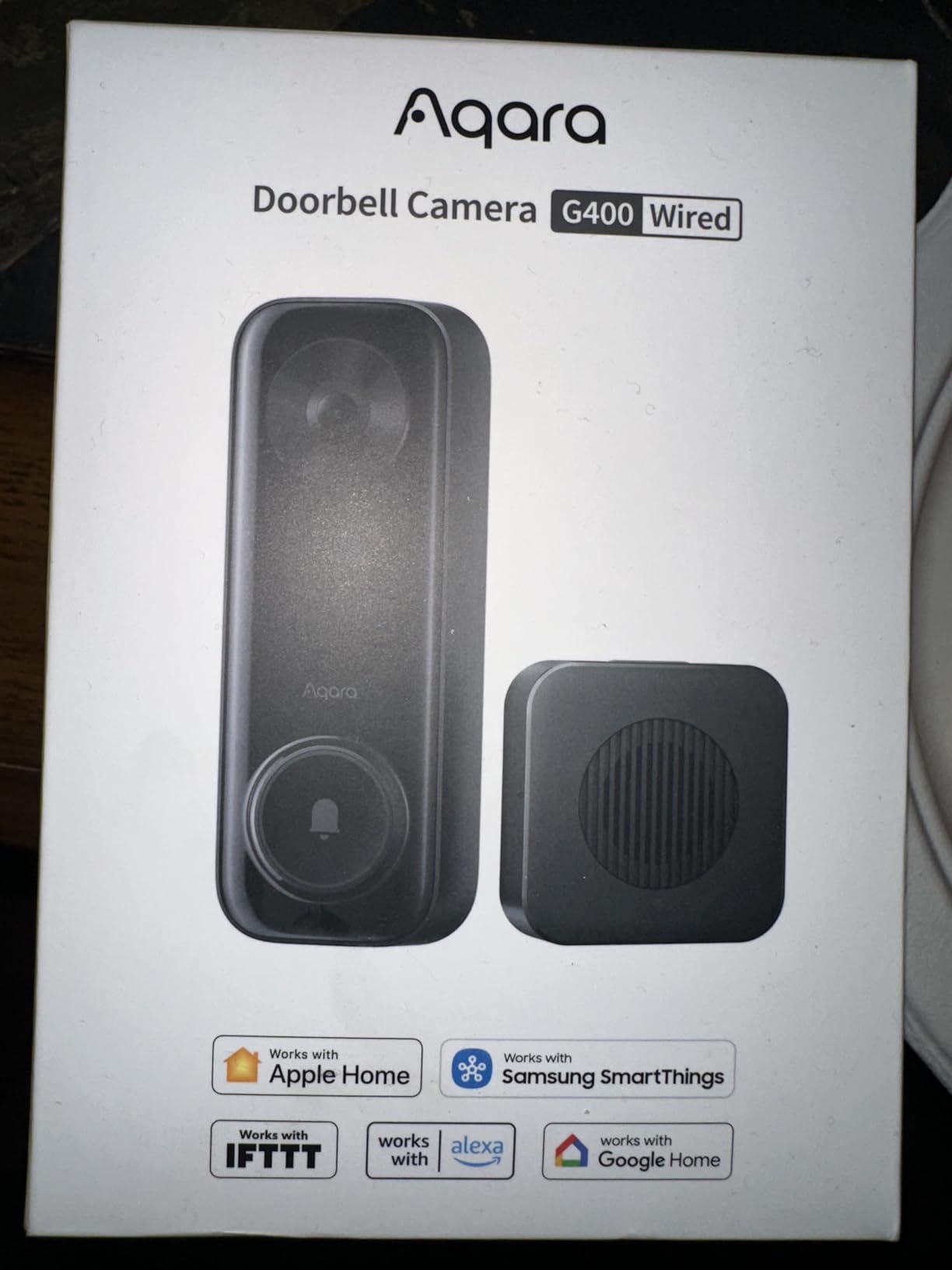 Aqara Doorbell Camera G400 with Chime, Wired/PoE, HomeKit Secure Video, 2K HD Head-to-toe View, 2-Way Audio, 2.4/5GHz Wi-Fi 6, Supports Alexa/Google/SmartThings, Local Detection & 24/7 Recording, IP65 customer photo 2