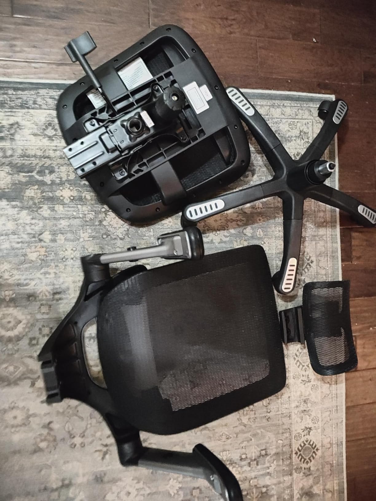 GABRYLLY Ergonomic Office Chair, Big and Tall Mesh Chair with Adjustable Lumbar Support, 5D Arms & Wide Seat, 135° Recline Home Desk Computer Chairs for Work Gaming, Heavy Duty, 400LBS - Black customer photo 2