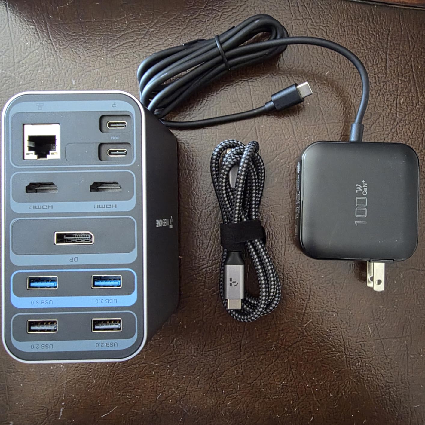 TobenONE Laptop Docking Station with 2 HDMI/DP, Docking Station Dual Monitor with Power Supply 100W, 7 USB-C/A Ports,Ethernet,Compatible for Thunderbolt 4/3 Windows/Dell/HP/Lenovo customer photo 2