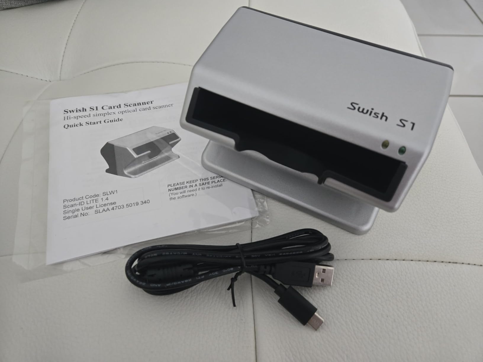 Swish S1 Medical Insurance Card and Photo ID Scanner (w/Scan-ID LITE for Windows) customer photo 1