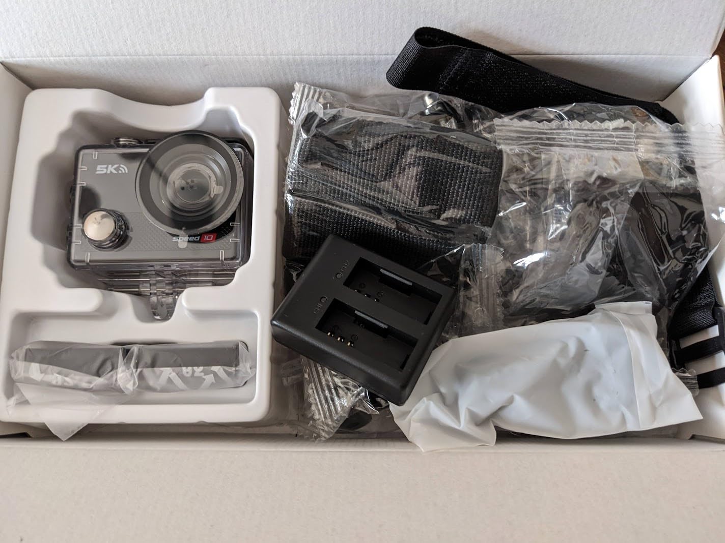 Action Camera 5K 30FPS Waterproof Camera Underwater 131FT with EIS WiFi App Remote Control 64GB Card 170° Wide Angle Sports Helmet Bike Video Black customer photo 2