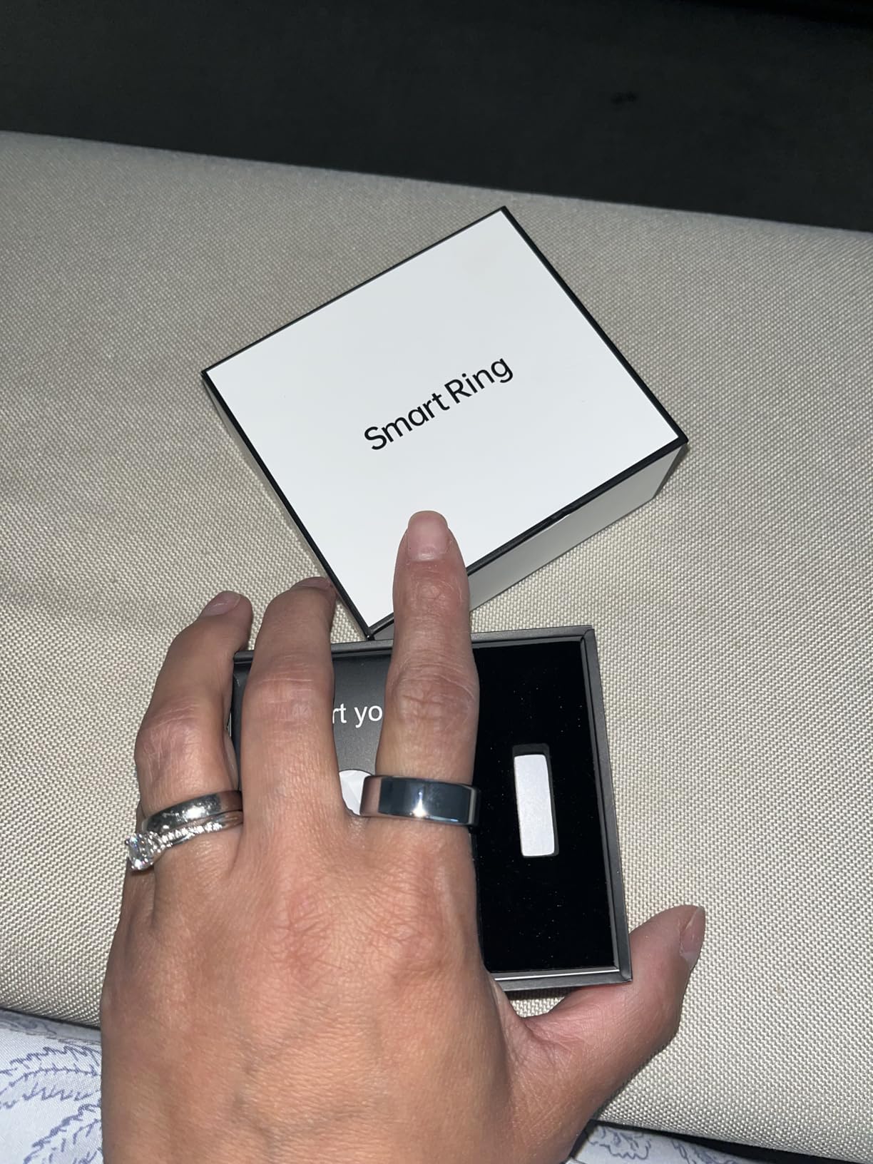 Smart Ring Health Tracker, Sleep/Exercise Monitoring, iOS/Android Compatible, IP68 Water Resistance, No Subscription Required, 5-Day Battery Life, Suitable for Both Women and Men (Rose Gold, 8) customer photo 1