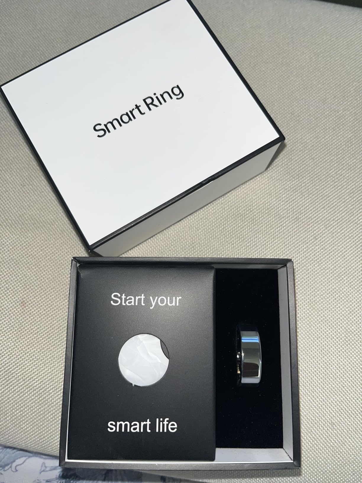 Smart Ring Health Tracker, Sleep/Exercise Monitoring, iOS/Android Compatible, IP68 Water Resistance, No Subscription Required, 5-Day Battery Life, Suitable for Both Women and Men (Rose Gold, 8) customer photo 2