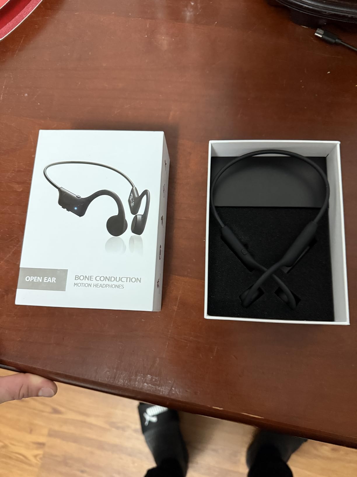 Bone Conduction Headphones, Bluetooth 5.4 Open Ear Headphones, 12Hrs Playtime Wireless Earbuds with Mic, Lightweight Comfort, IPX5 Waterproof Running Headphones for Gym, Cycling, Outdoor customer photo 2