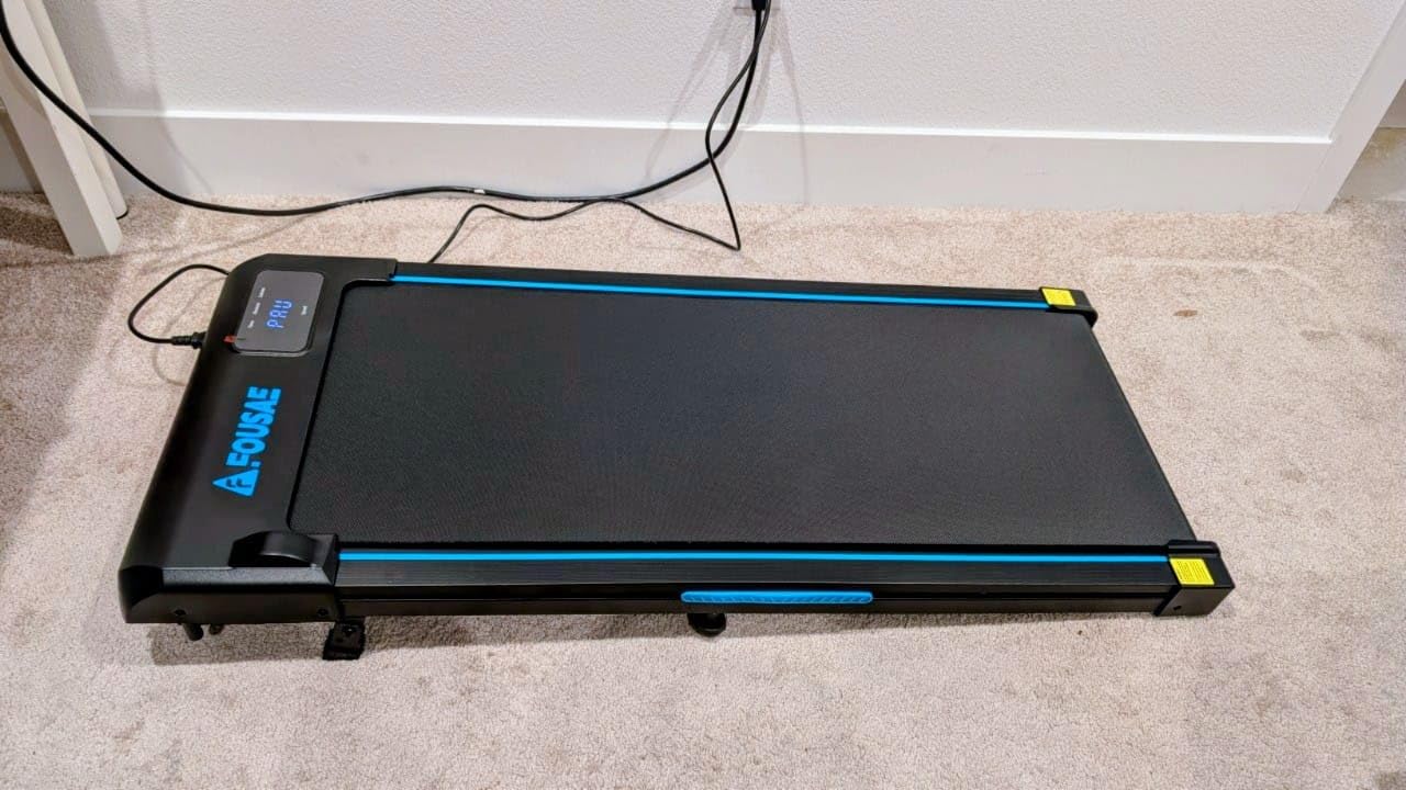 Walking Pad Treadmill, 6.2MPH Under Desk Walking Pad with 10% Incline, Treadmills for Home with Double Frame, 2.75HP Brushless Drive, 12 HIIT Programs, Remote Control, 350LBS Capacity customer photo 1