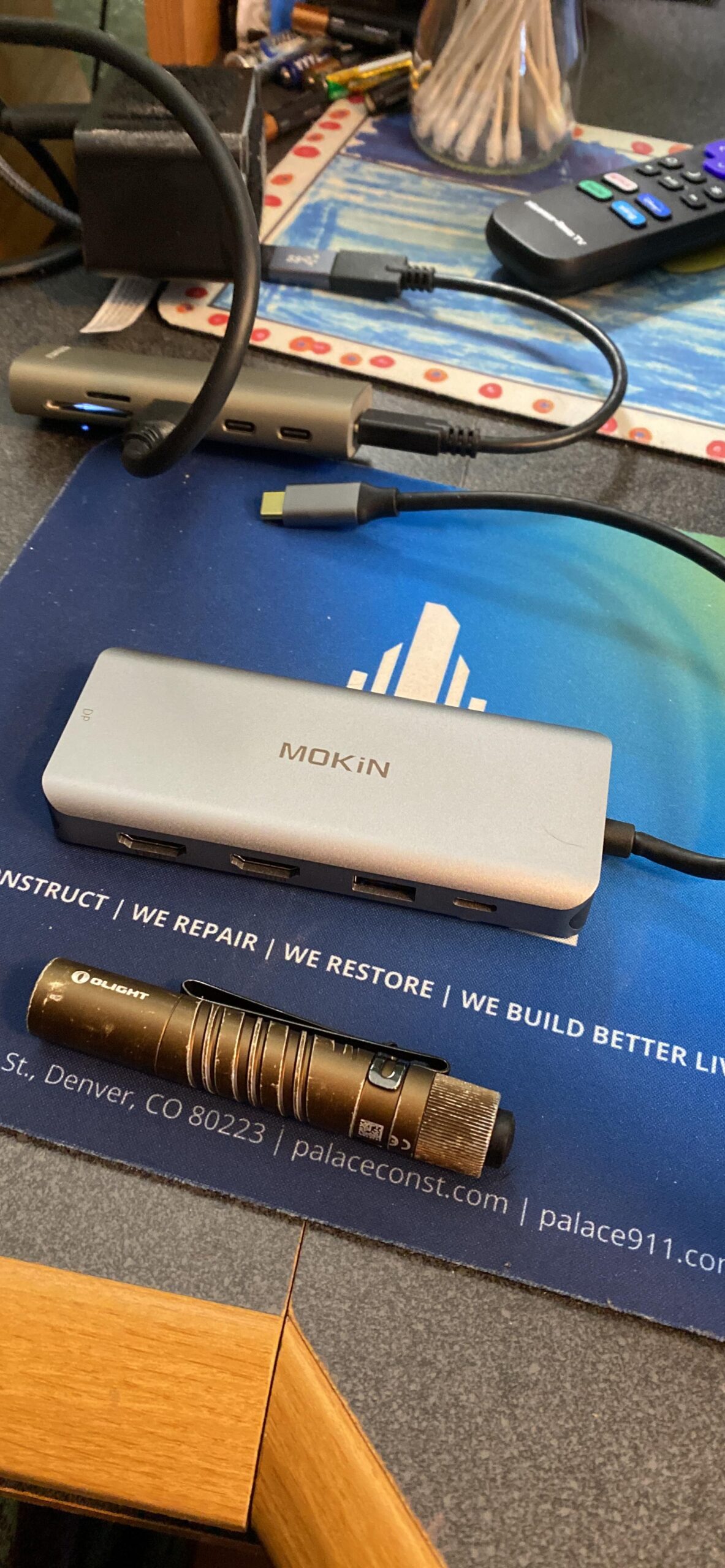 Laptop Docking Station 3 Monitors, USB C Hub with 2 HDMI 2DP, RJ45 Ethernet, 5 Gbps USB C/A, 100W PD SD/microSD for Dell/HP/Lenovo - MOKiN customer photo 2