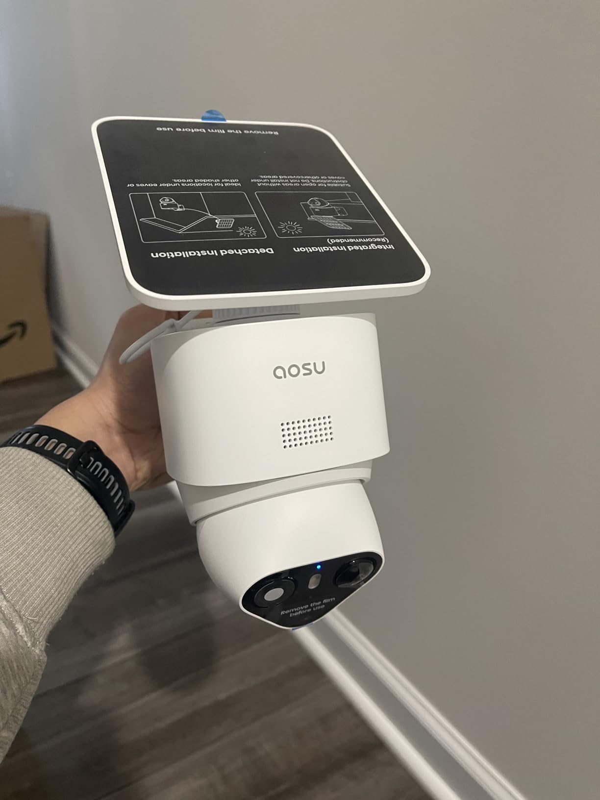 aosu T2 Ultra 4K Security Cameras Wireless Outdoor, TrueColor Night Vision, AI Triple Detection, 360° Auto Tracking, Solar Powered WiFi Camera for Home Security, 1Pack customer photo 2