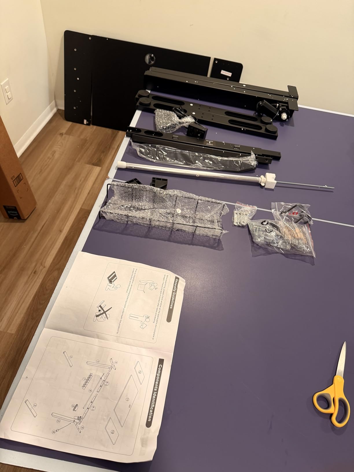 Electric Standing Desk Adjustable - 60 x 30 Inch Sit Stand Desk with Flip-Top Cable Management, Mouse Pad, Clamp Power Strip, Dual-Beam Frame, 3 Memory Preset customer photo 1