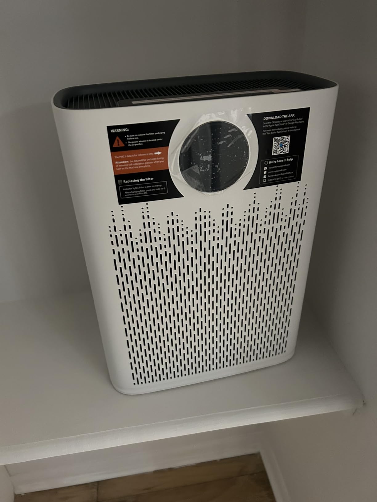Smart Air Purifier for Home Large Rooms, with WiFi Control, Covers Up to 2400 Ft², Smart Mode, AQI Display, 22dB Sleep Mode & Aromatherapy with 2X-Power Filtration, HAP603WF customer photo 1