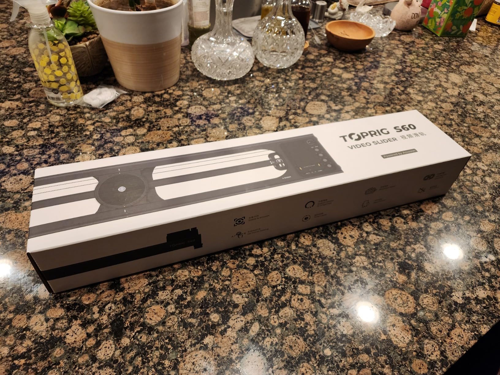 Accsoon Toprig S60 Motorized Camera Slider Camera Dolly Rail Slider Button/APP Control, Speed Adjust/Time-Lapse/120° Panoramic/Loop Mode, Compatible with Gopro DSLR Phone for Photography (24inch) customer photo 2