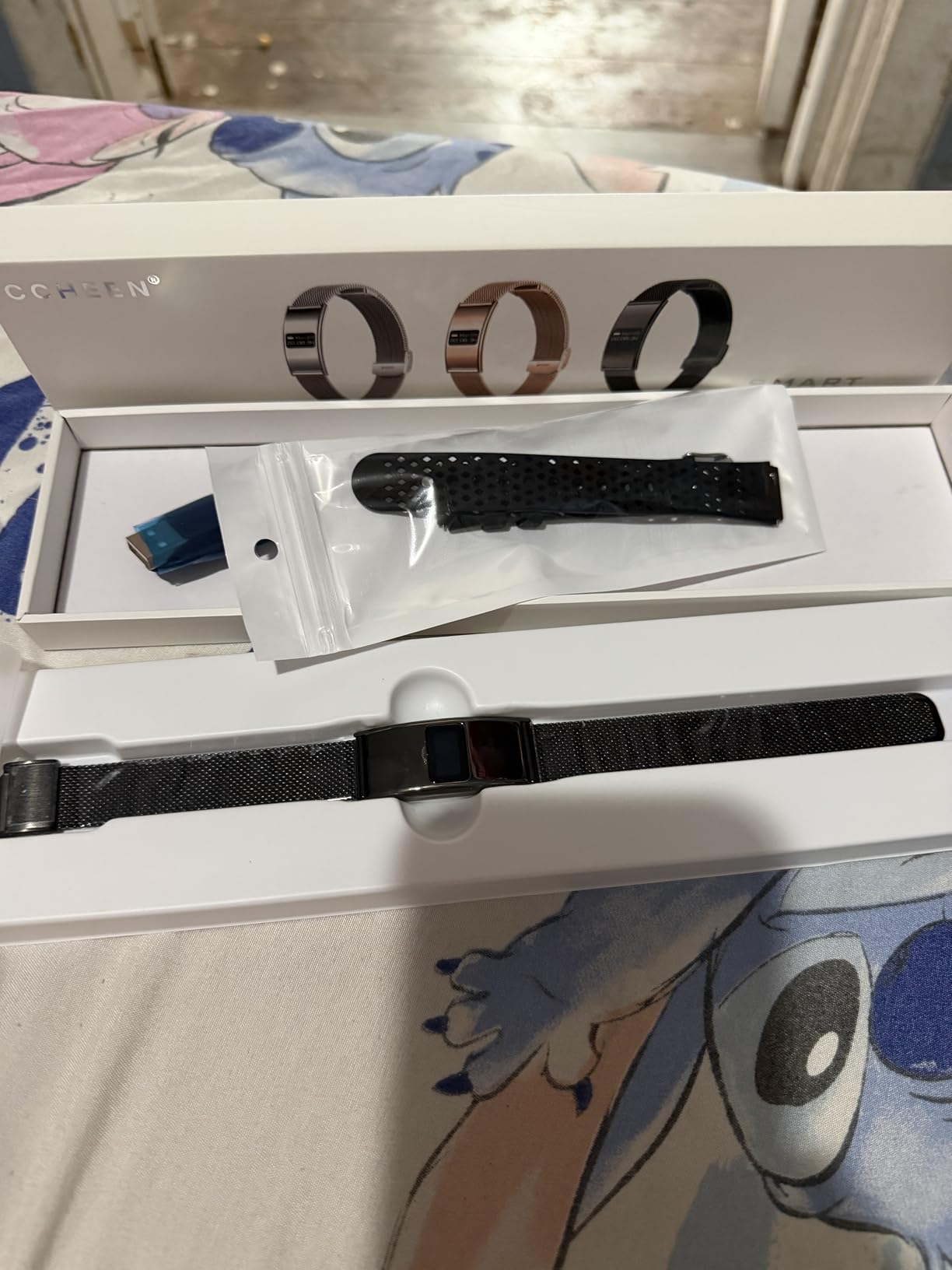 Smart Bracelet, Subscription-Free 24/7 Health Tracking, Heart Rate, SpO2, HRV & Sleep Tracker with IPX8 Waterproof, Wearable Activity & Fitness Tracker, 7-Day Battery, 2 Bands (Black) customer photo 2