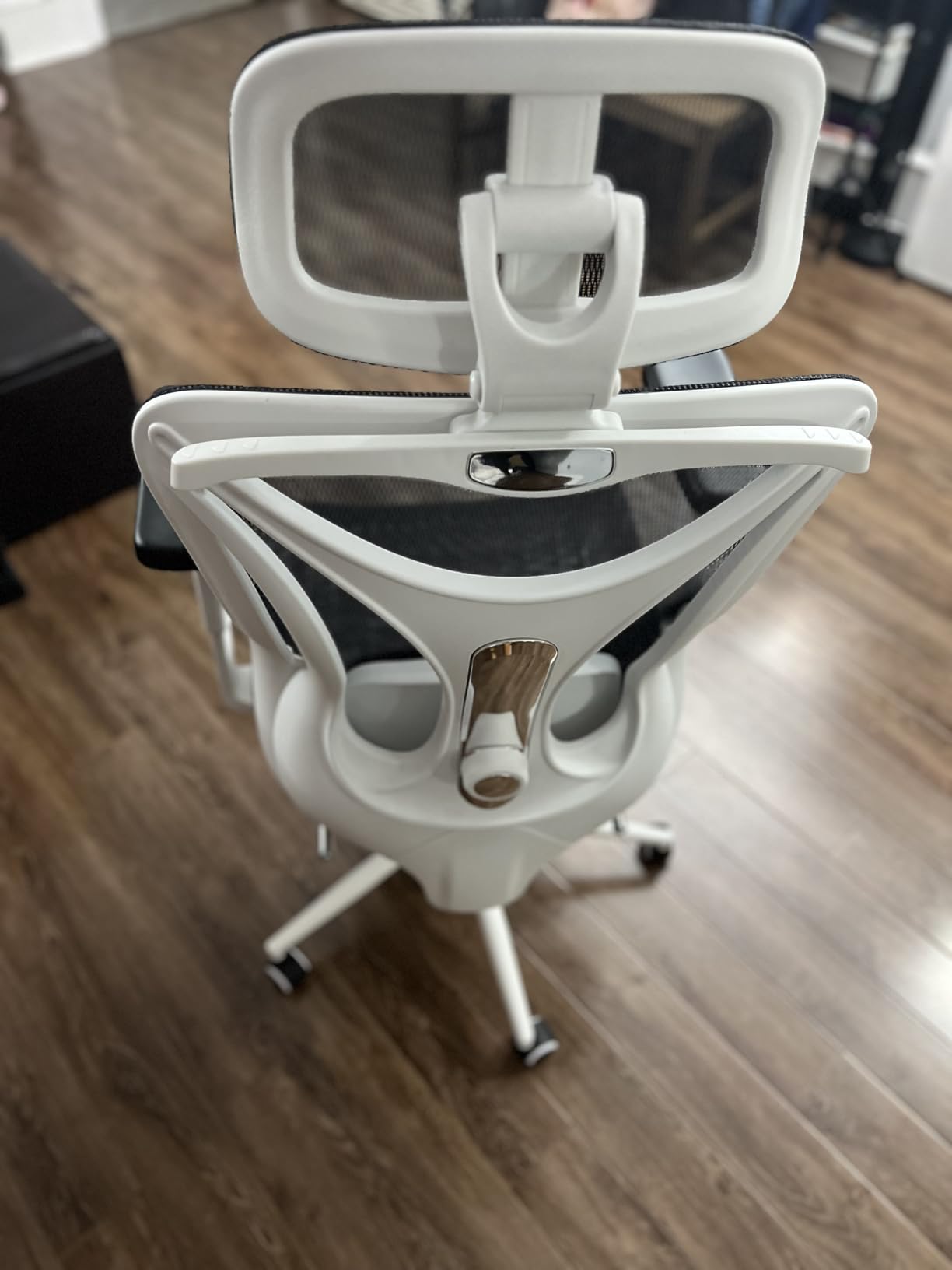 CYKOV Ergonomic Office Chair with Footrest - Adjustable Lumbar Support & Headrest, 90-160° Reclining Mesh Back Computer Chair - Home Office/Gaming, 350lbs Capacity (B-Black, Mesh) customer photo 2