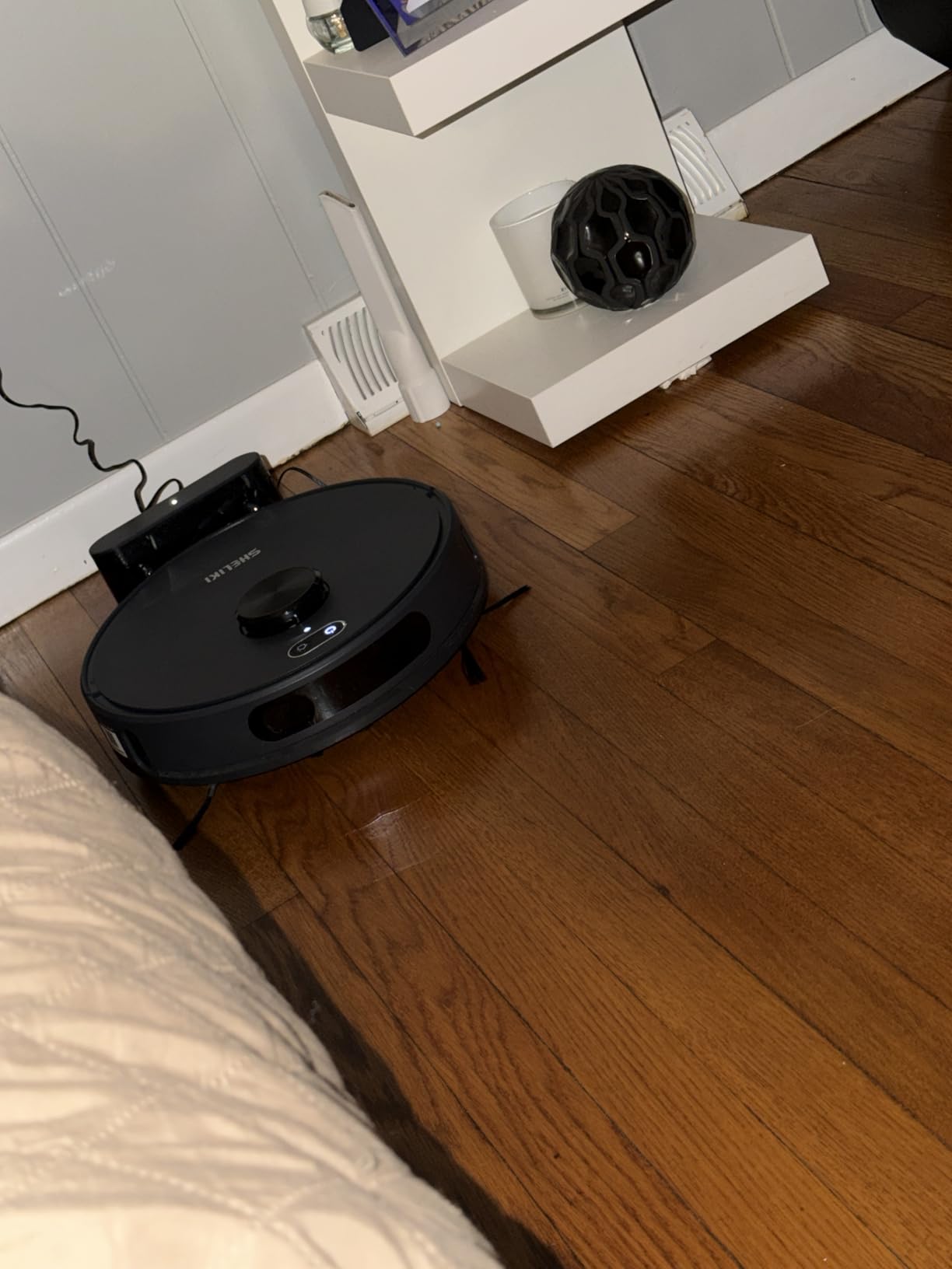 Robot Vacuum and Mop, Mapping Robotic Vacuums Cleaner with LiDAR Navigation Smart & Strong Suction, WiFi/App/Alexa/Voice Control, Obstacle Avoidance, for Home, Wood/Hard Floors, Pet Hair -Gray customer photo 1