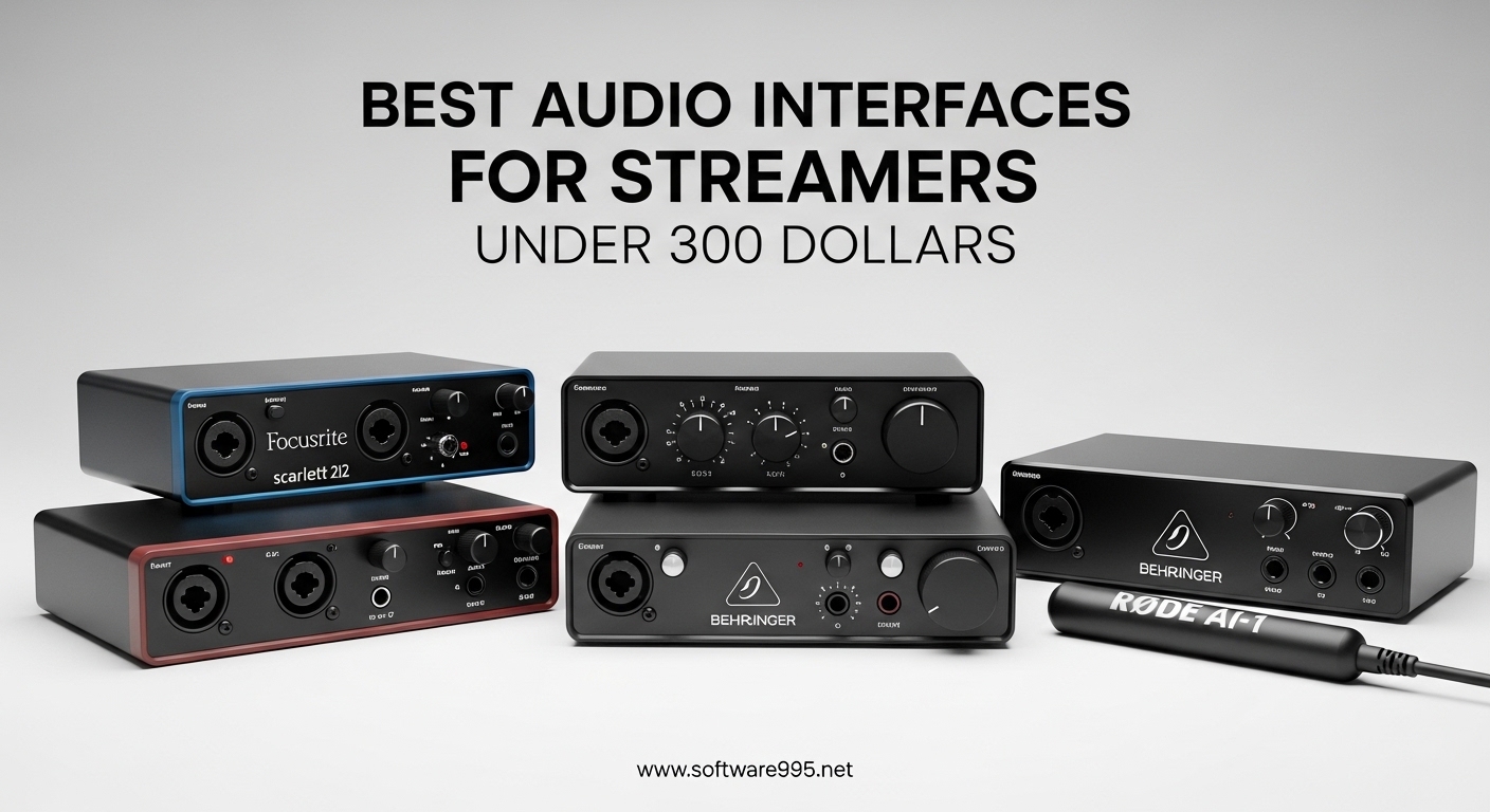 Best Audio Interfaces for Streamers Under 300 Dollars