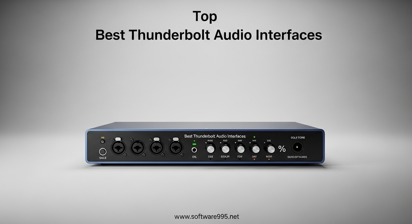 Best Thunderbolt Audio Interfaces for Professional Studios