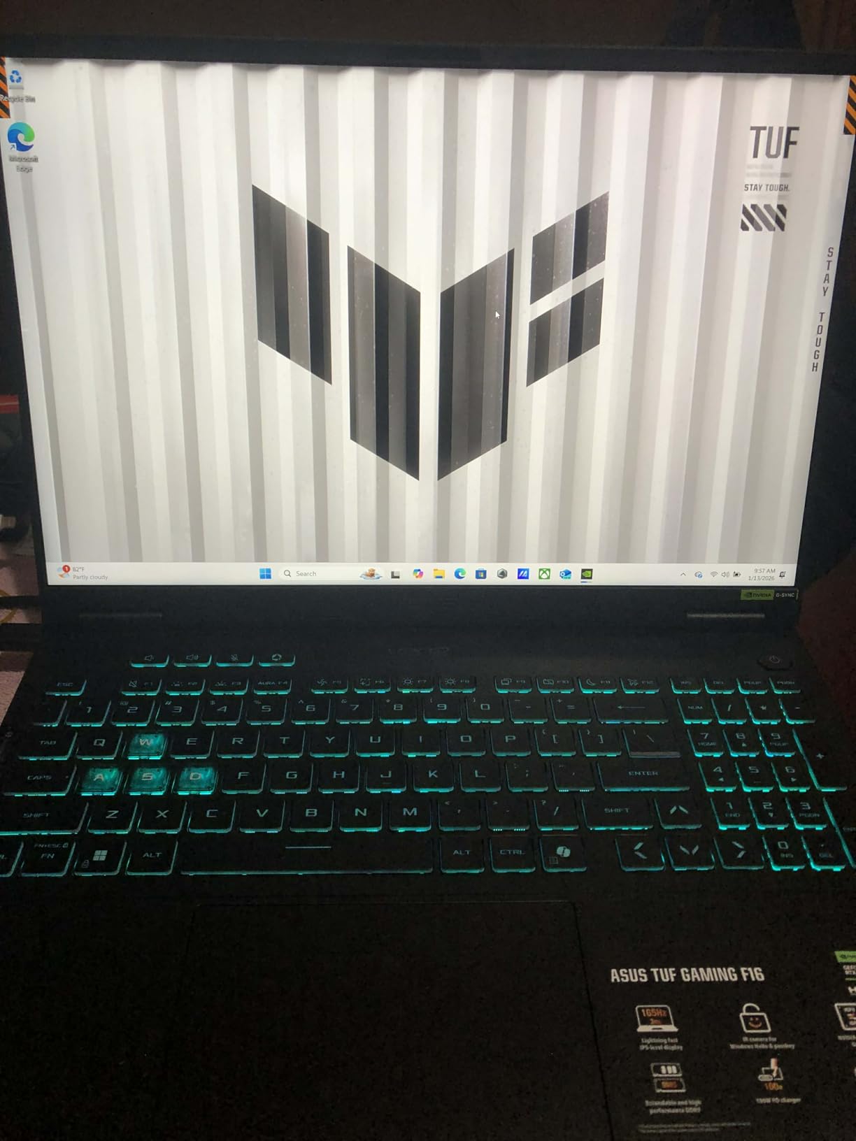 ASUS TUF Gaming TUF/GRAY/16.0 WUXGA non-Touch/I7-14650HX/16GB/NV RTX5050/1TB/WIN11 Home customer photo 1