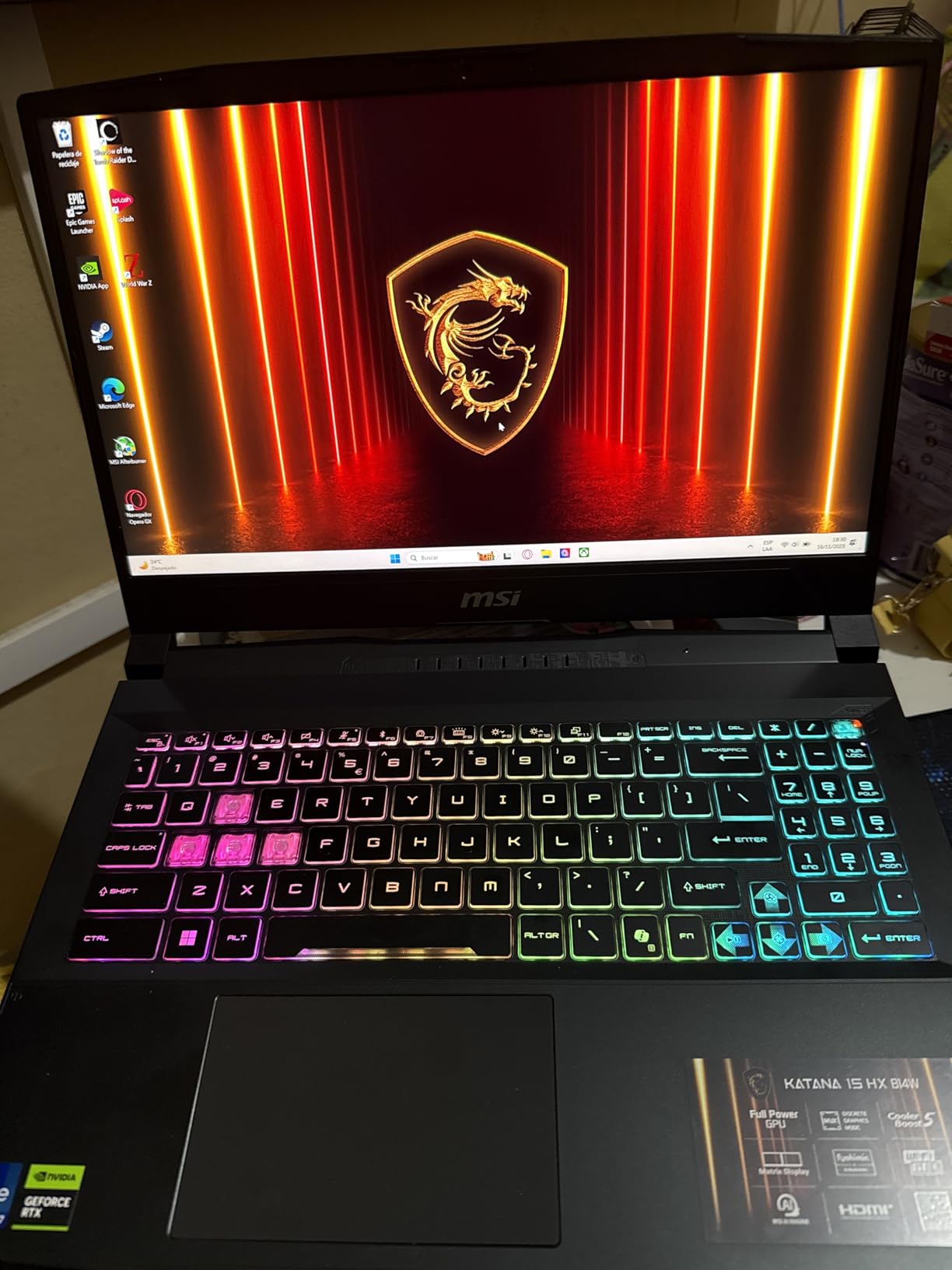 MSI Katana 15 HX 15.6