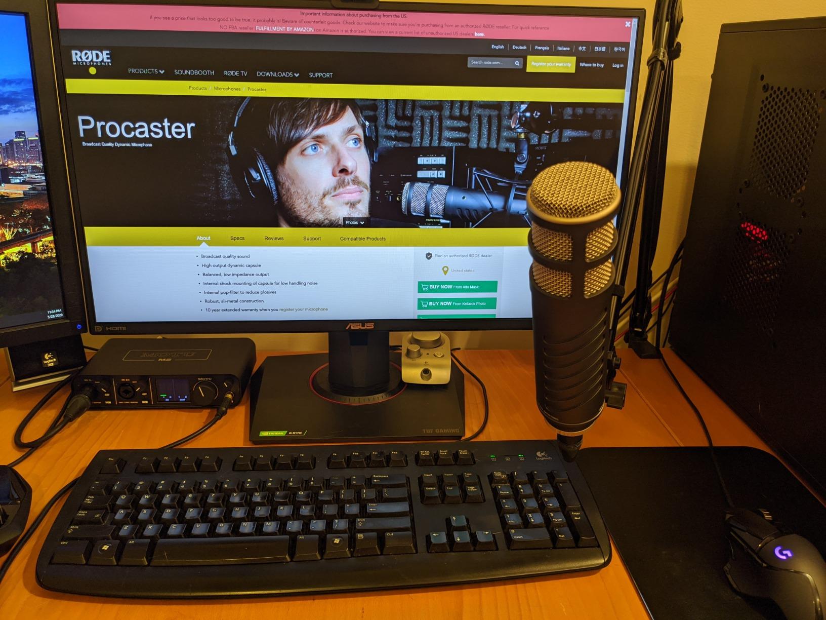 RODE Microphones Procaster Broadcast Dynamic Vocal Microphone customer photo 2