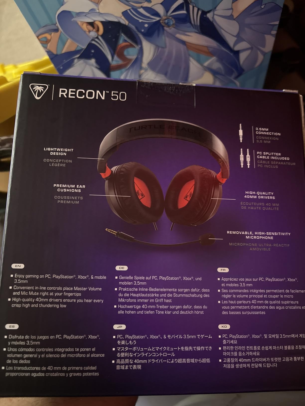 Turtle Beach Recon 50 Xbox Gaming Headset - Officially Licensed for Xbox Series X|S, Xbox One, and Windows PCs with 3.5mm - Also works with PS5, PS4, and Mobile Devices, Removable Mic, 40mm Speakers customer photo 1