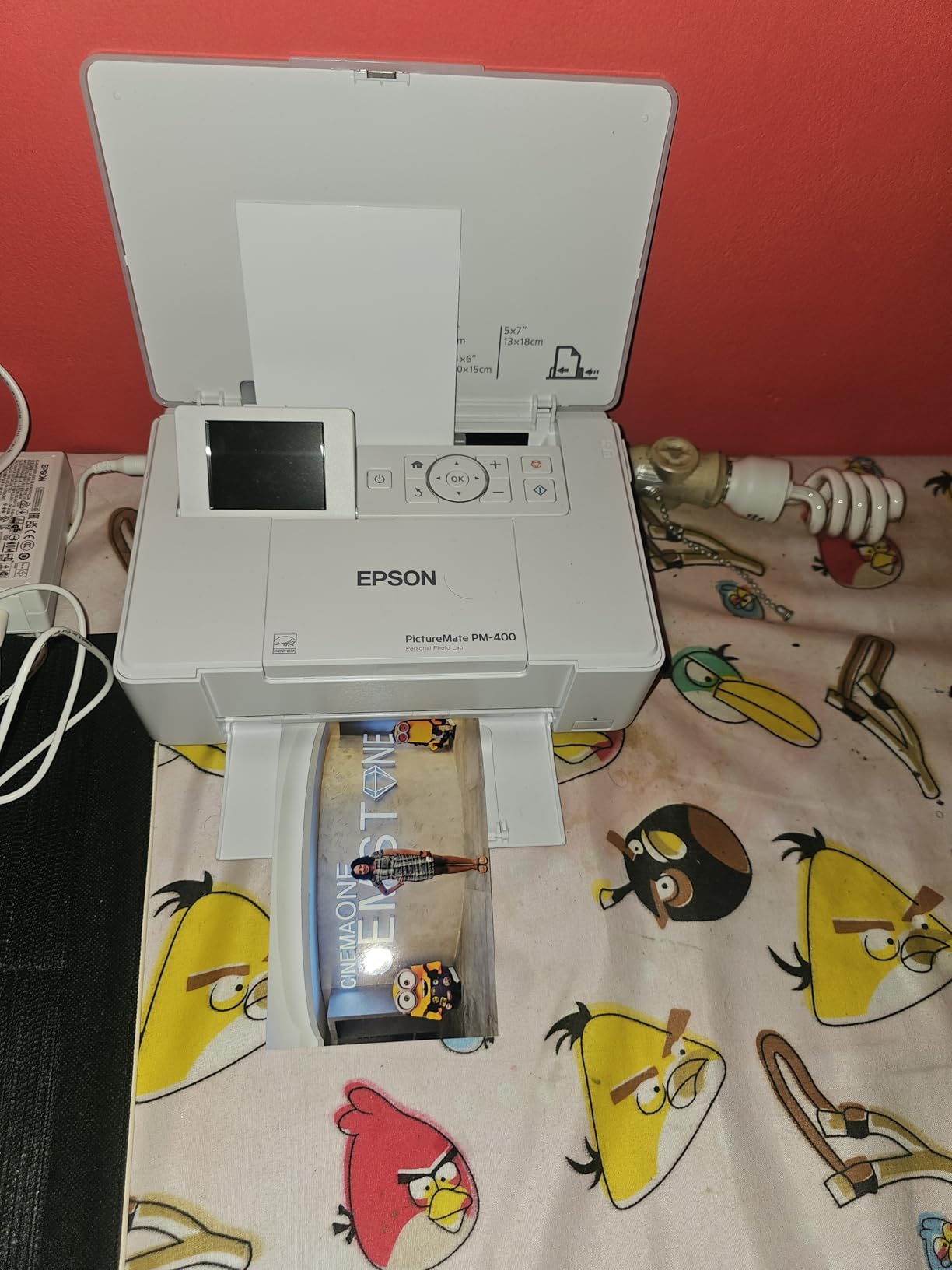 Epson PictureMate PM-400 Wireless Compact Color Photo Printer, White customer photo 2