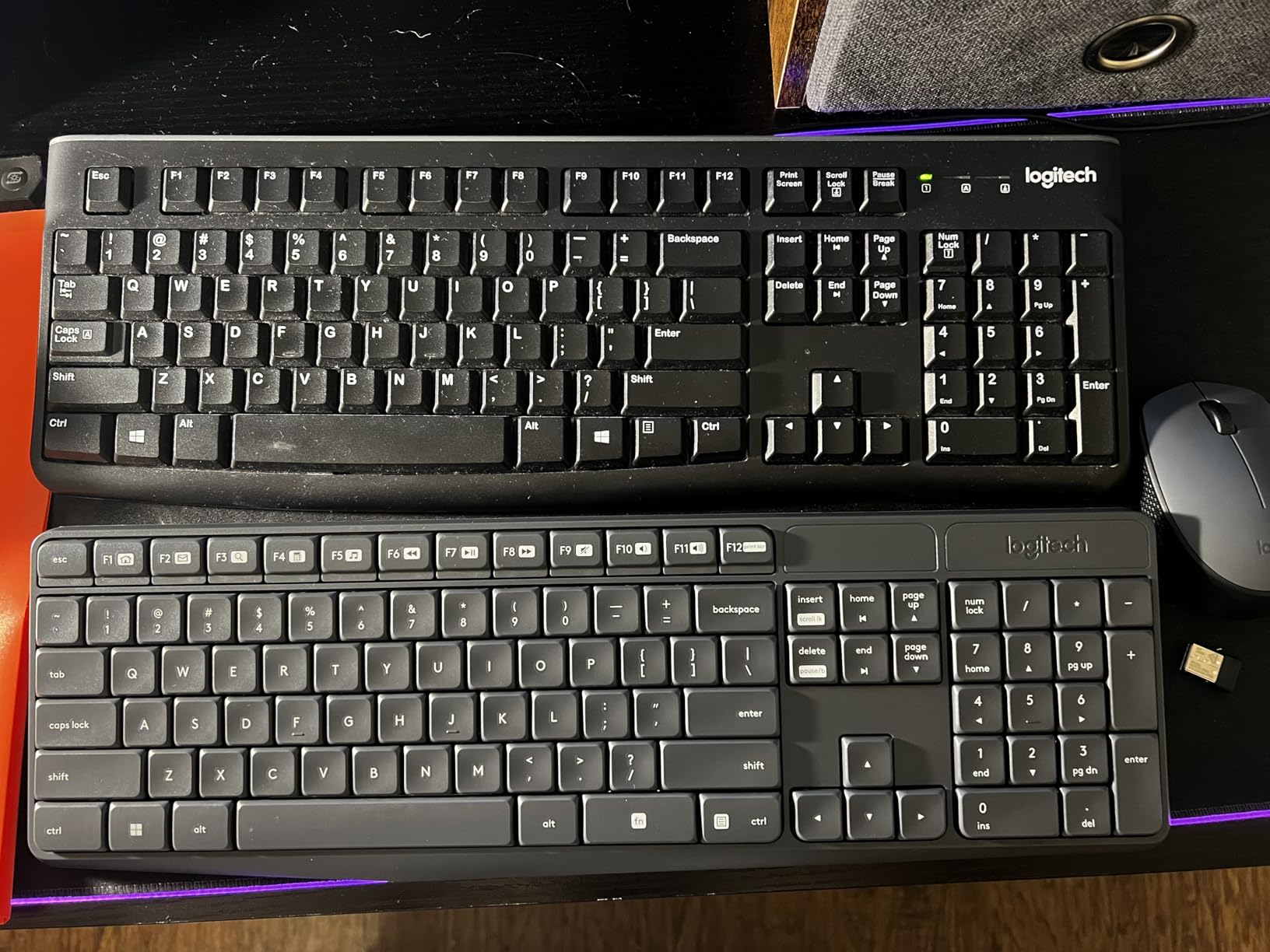 Logitech MK235 Wireless Keyboard and Mouse Combo for Windows, 2.4 GHz Wireless USB Receiver, 15 FN Keys, Long Battery Life, Compatible with PC, Laptop customer photo 2