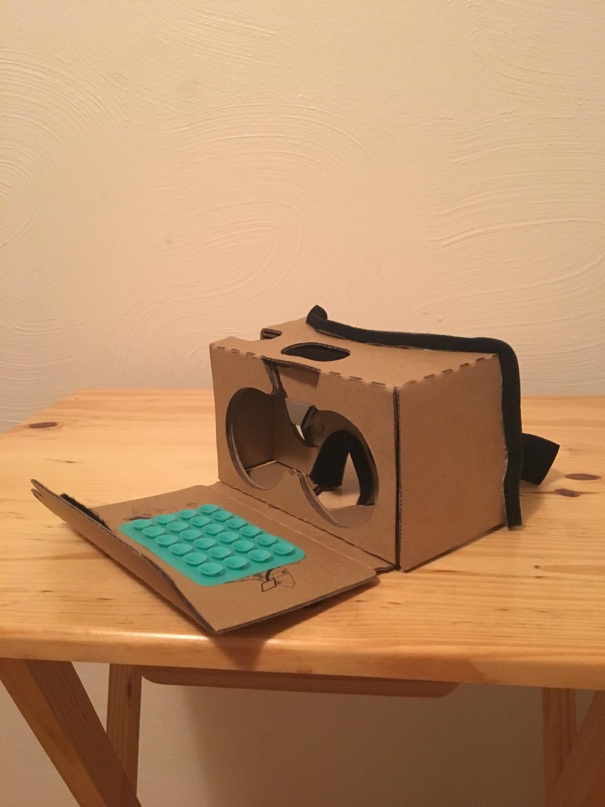 Google Cardboard, Topmaxions 3D VR Virtual Reality DIY VR Headset for 3D Movies and Games Compatible with Android & Apple Up to 6 Inch customer photo 1