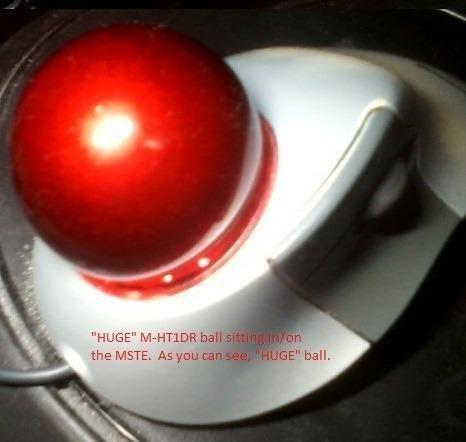 ELECOM HUGE Trackball, 2.4GHz Wireless USB, Index Finger Control, Customizable 8-Button, Large Soft Palm Rest, 52mm Ball, Windows PC Mac (M-HT1DRBK) customer photo 2