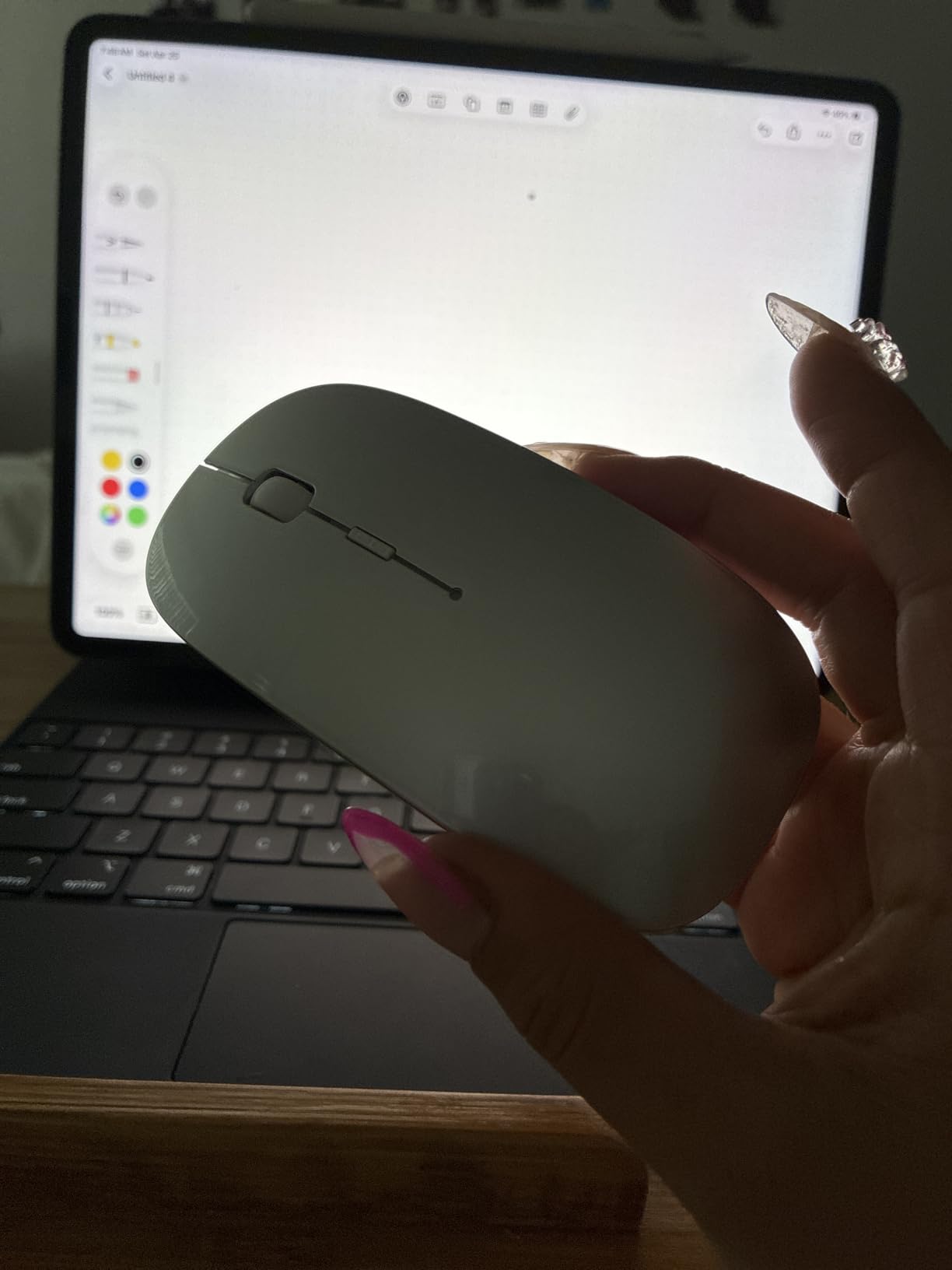 PEIBO Bluetooth Wireless Mouse for Laptop MacBook iPad PC Desktop Computer Windows Chromebook customer photo 1