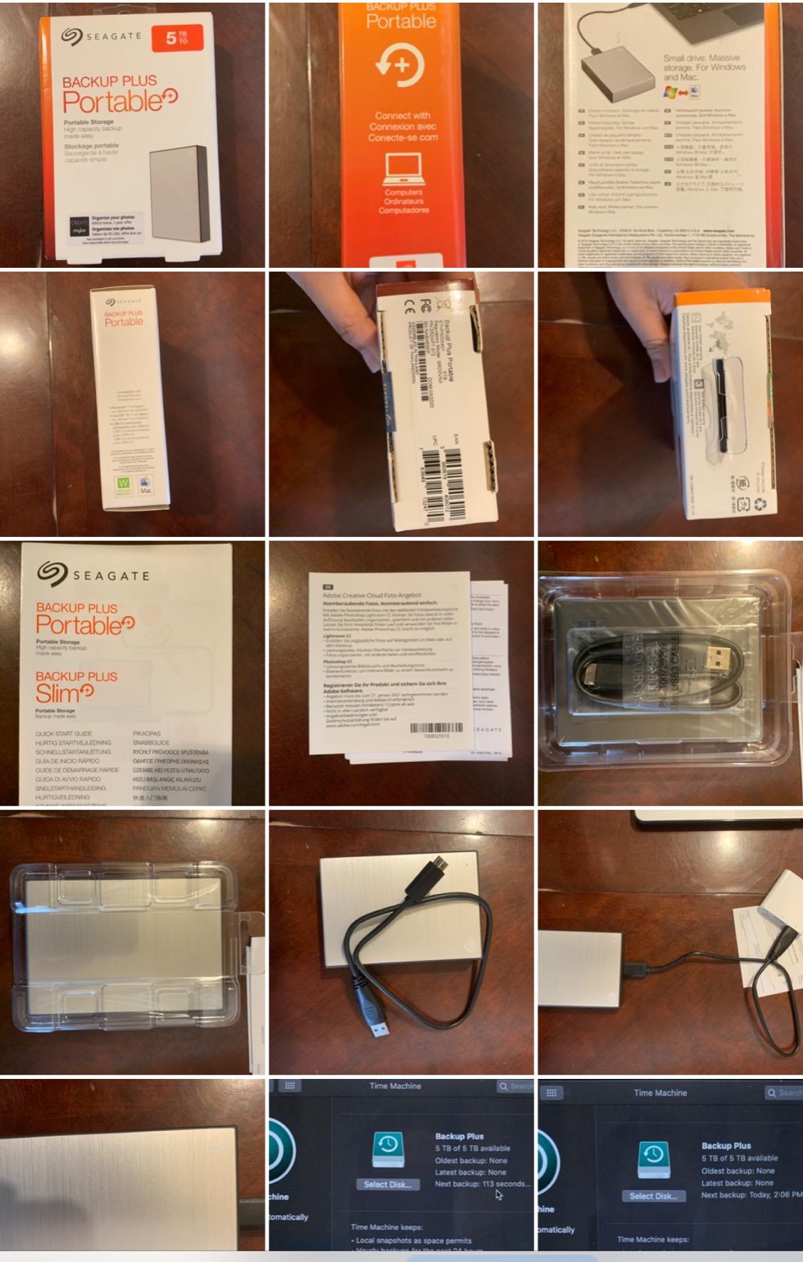 Seagate Backup Plus 5TB External Hard Drive Portable HDD - Silver USB 3.0 For PC Laptop And Mac, 1 year MylioCreate, 2 Months Adobe CC Photography, & 2-Year Rescue Service (STHP5000401) customer photo 1