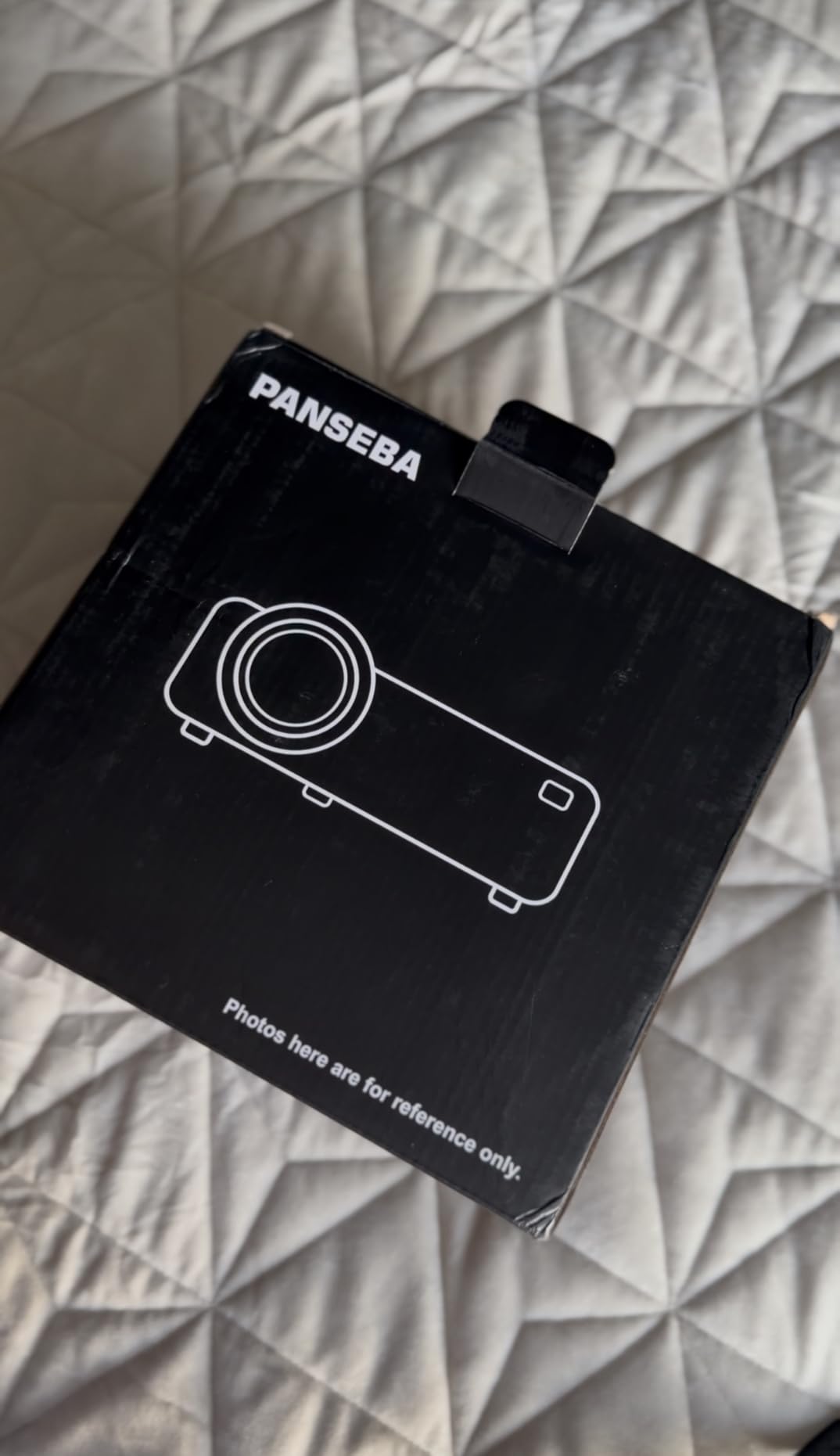 PANSEBA 1080P Mini Projector with Screen, Portable Home Theater Movie Projector with Two-Way Bluetooth, HDMI/USB Input customer photo 1