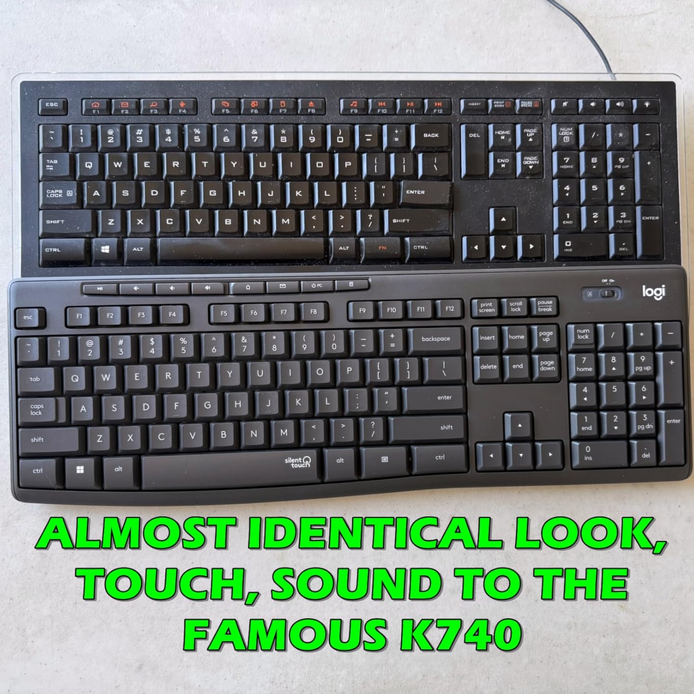 Logitech MK295 Wireless Mouse & Keyboard Combo with SilentTouch Technology, Full Numpad, Advanced Optical Tracking, Lag-Free Wireless, 90% Less Noise - Graphite customer photo 2