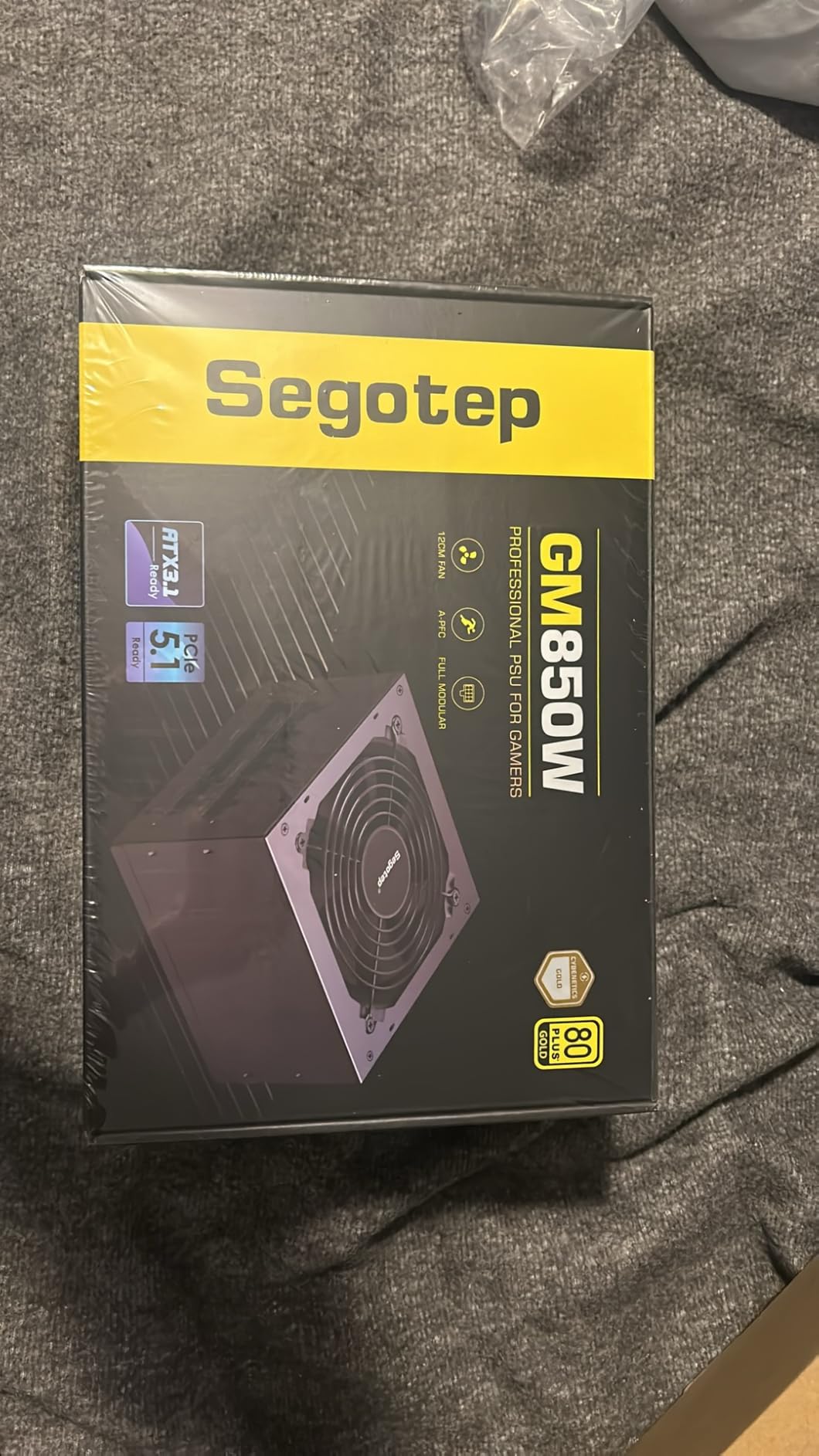 Segotep GM850 Power Supply 850W, PCIe 5.1 & ATX 3.1 Full Modular 80 Plus Gold Certified Gaming PSU for NVIDIA RTX 20/30/40 Series and AMD Graphics Cards customer photo 2