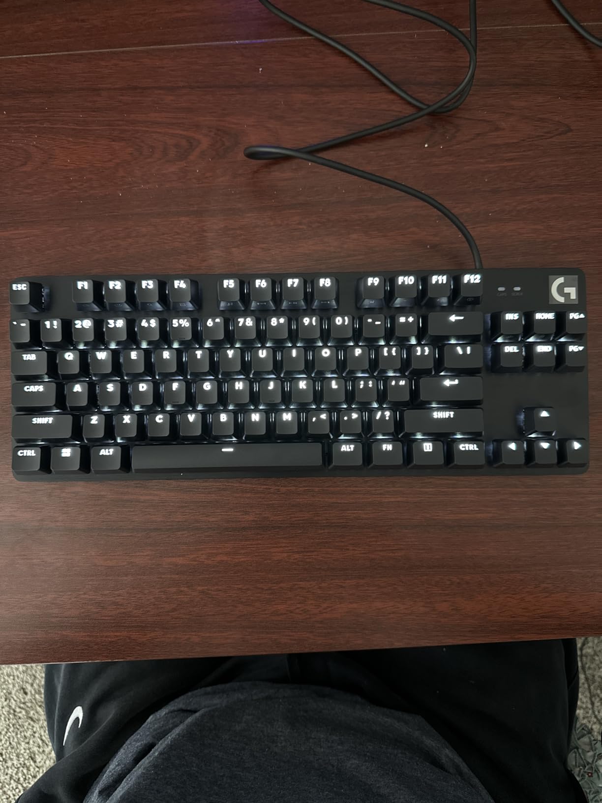 Logitech G413 TKL SE Mechanical Gaming Keyboard - Compact Backlit Keyboard with Tactile Mechanical Switches, Anti-Ghosting, Compatible with Windows, macOS - Black Aluminum customer photo 2