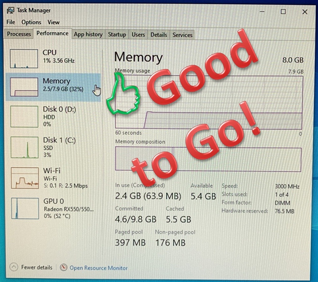 CYBERPOWERPC Gamer Master Gaming PC, AMD Ryzen 3 3100 3.6GHz, 8GB DDR4, Radeon RX 550 2GB, 240GB SSD, 2TB HDD, WiFi Ready & Win 10 Home(GMA888A5) customer photo 2