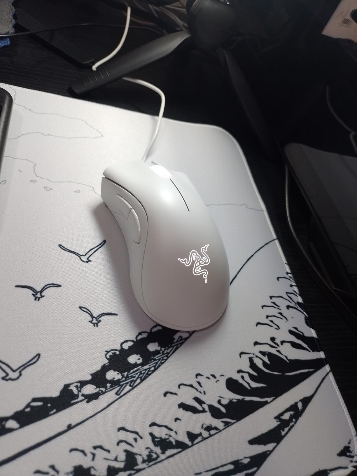 Razer DeathAdder Essential Gaming Mouse: 6400 DPI Optical Sensor - 5 Programmable Buttons - Mechanical Switches - Rubber Side Grips - Classic Black customer photo 2