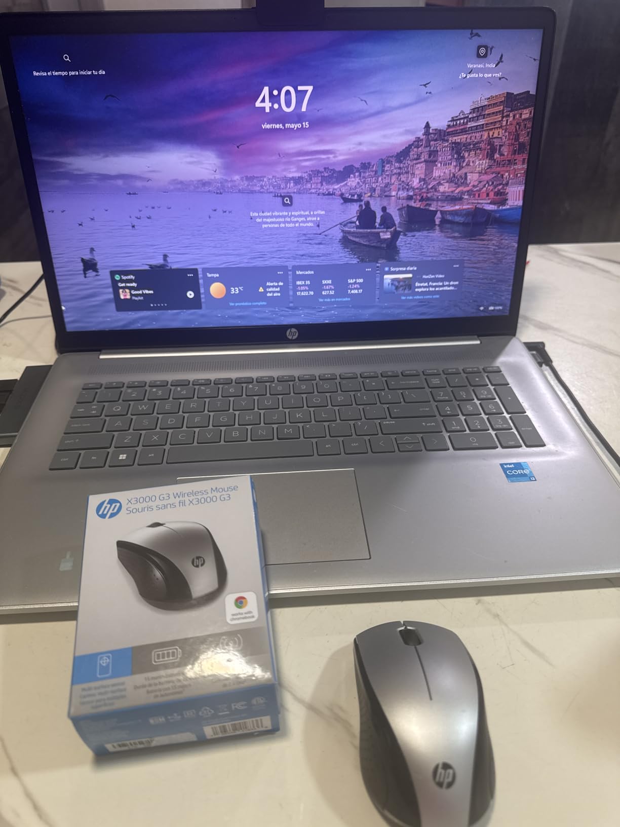 HP X3000 G3 Wireless Mouse - Black, 15-Month Battery, Side Grips for Control, Travel-Friendly, Blue LED, Powerful 1600 DPI Optical Sensor, Compatible with Wins PC/Laptop, Mac, Chromebook (683N7AA) customer photo 2