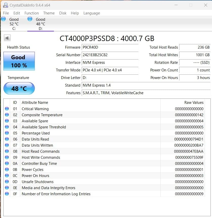 Crucial P3 Plus PCIe Gen4 NVMe 2TB SSD, Up to 5,000MB/s Read, Laptop & Desktop (PC) Compatible, Solid State Drive - CT2000P3SSD8 customer photo 1
