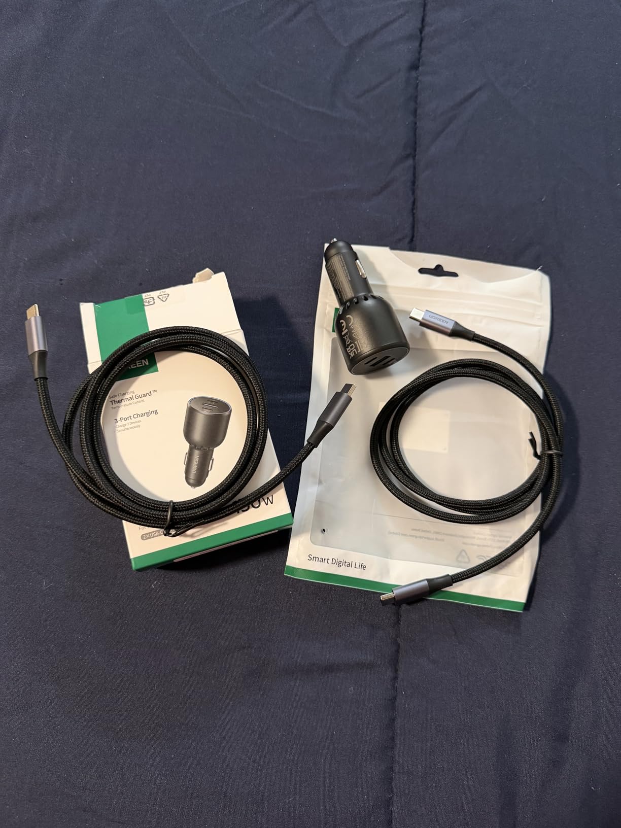 UGREEN 130W USB C Car Charger, Type C Car Charger Adapter Compatible with iPhone 17 17 Air 17 Pro 17 Pro Max 16 16 Plus 16 Pro 16 Pro Max 15 14 13 12, Galaxy S24 S23 Ultra, iPad, MacBook, and More customer photo 1