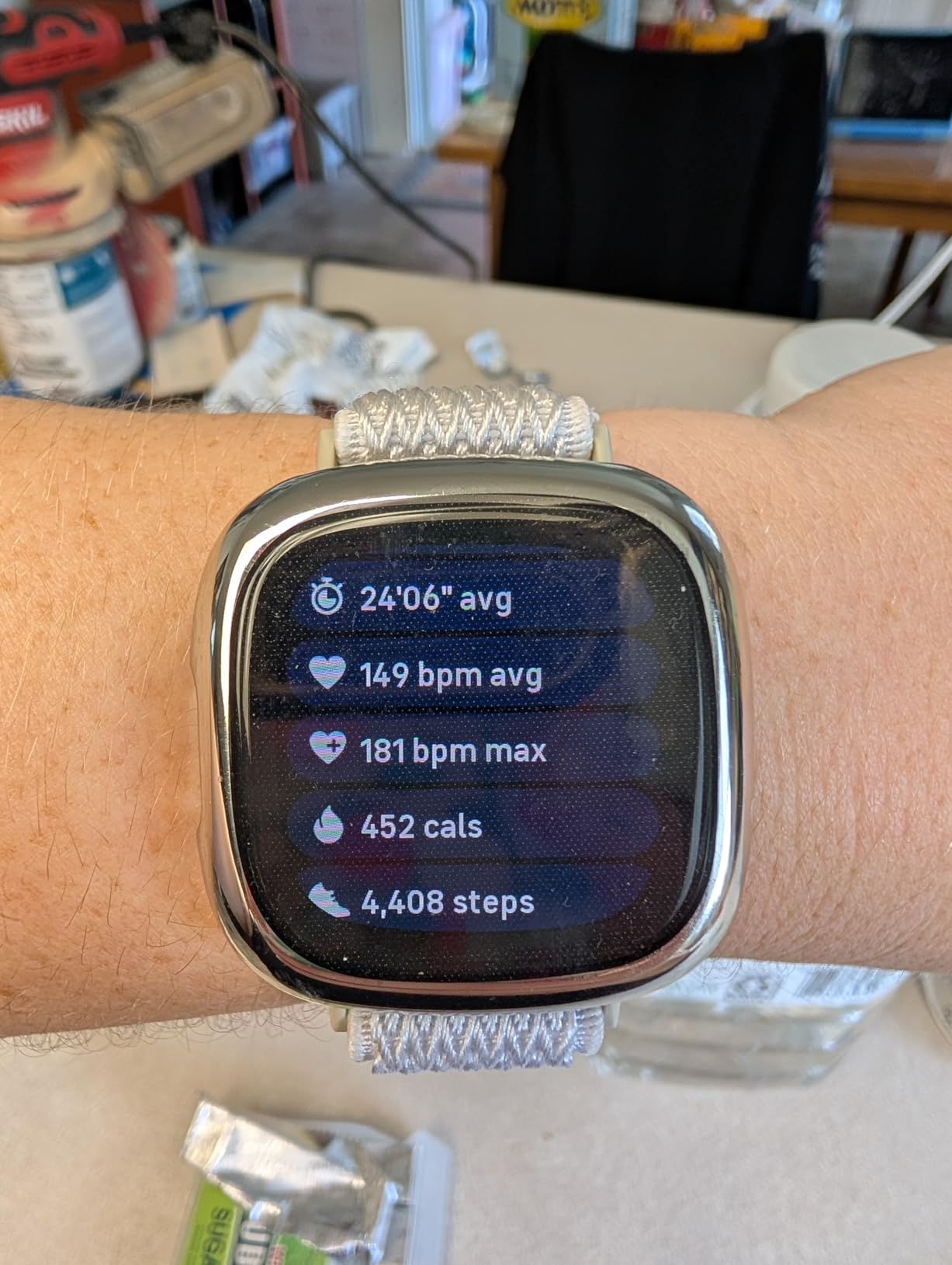 Fitbit Versa 4 Fitness Smartwatch with Daily Readiness - GPS, 24/7 Heart Rate, 40+ Exercise Modes, Sleep Tracking - Pink Sand/Copper Rose customer photo 2