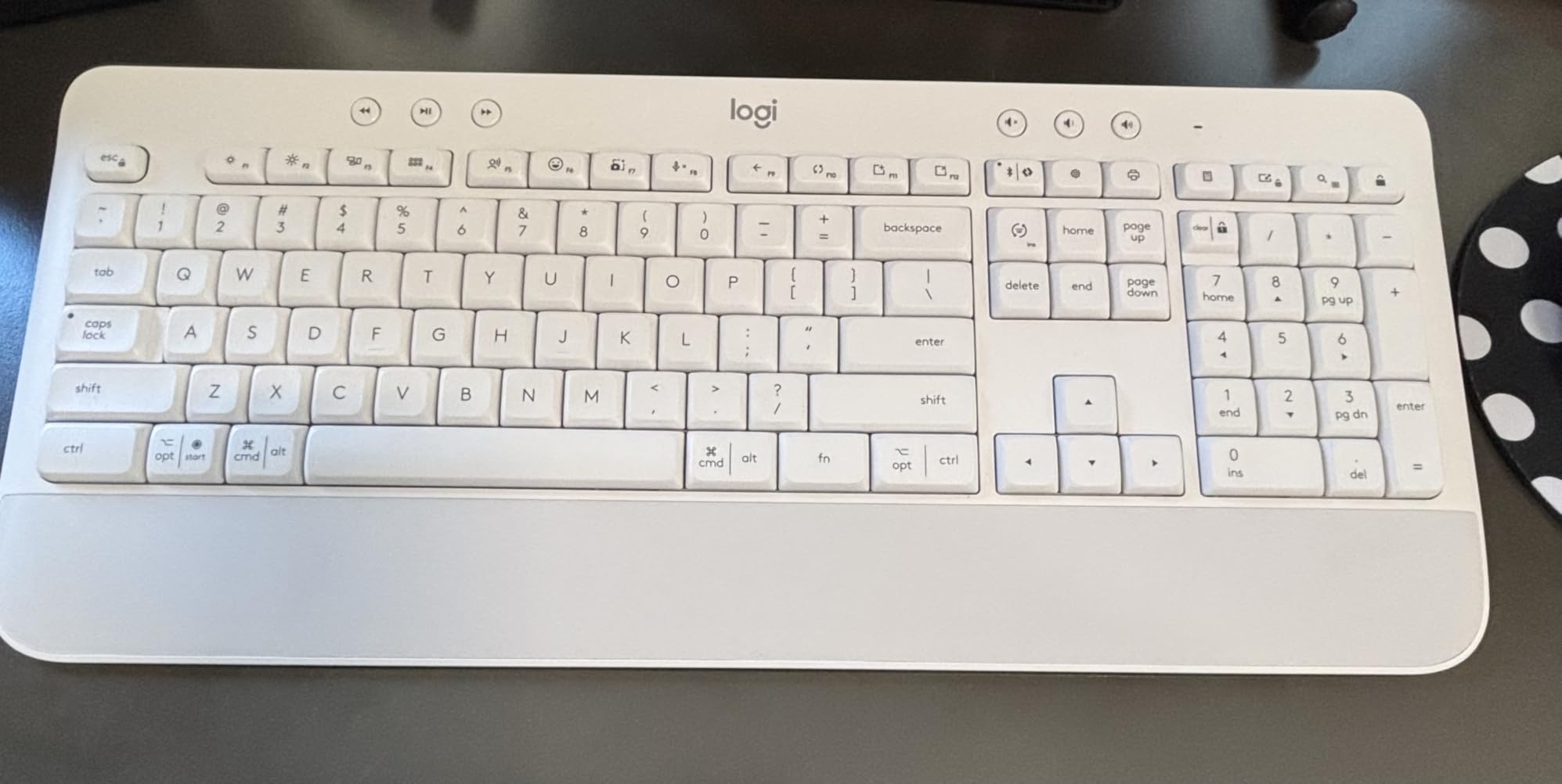 Logitech Signature K650 Comfort Full-Size Wireless Keyboard with Wrist Rest, Deep-Cushioned Keys, Numpad, Compatible with Most OS/Windows/Mac - Graphite customer photo 1