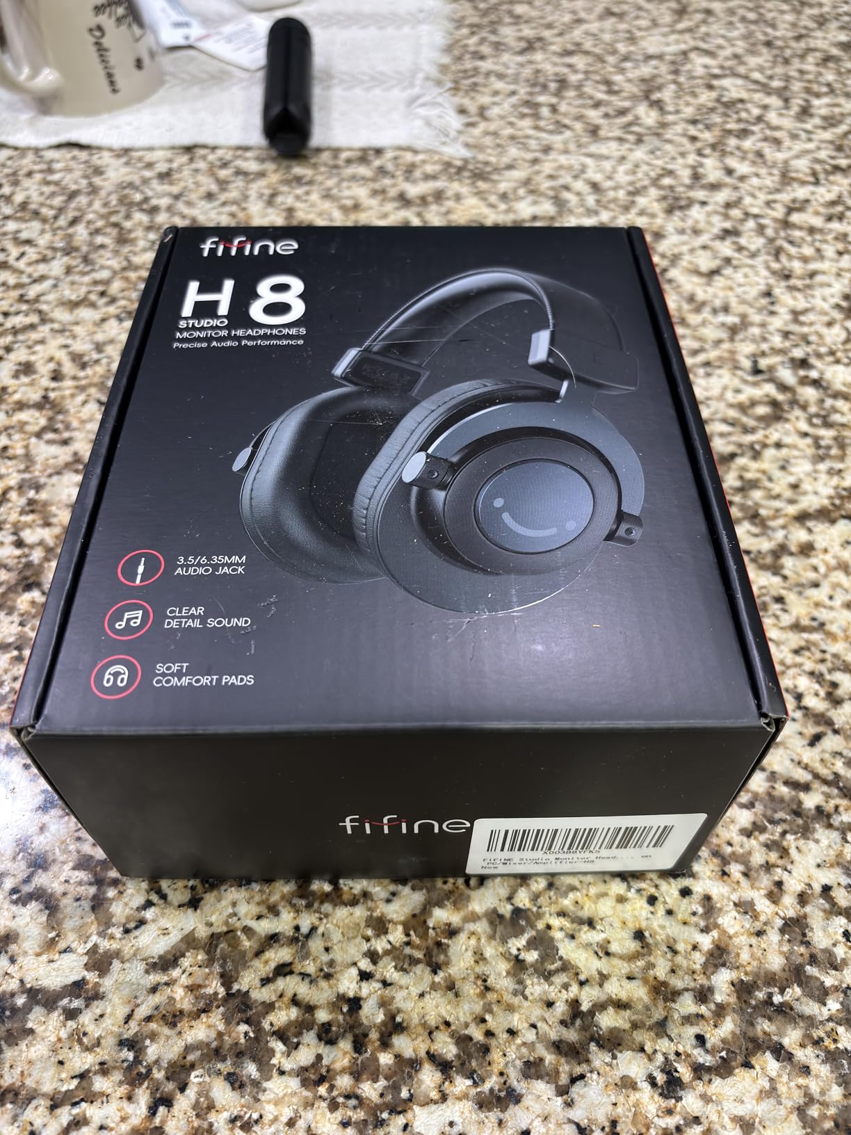 FIFINE Studio Monitor Headphones for Recording, Wired Headphones with 50mm Driver, Over Ear Headset with Detachable Cables 3.5mm or 6.35mm Jack, Black, on PC/Mixer/Amplifier-H8 customer photo 2