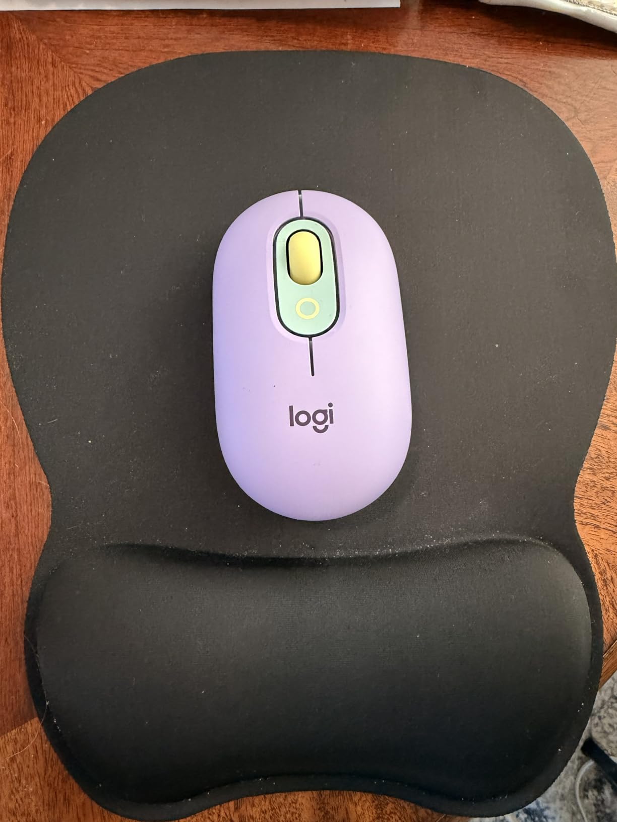 POP Mouse, Compact and Portable Wireless Bluetooth Mouse with Programmable Buttons and Quiet Clicks, Easy-Switch Between up to 3 Devices, Laptop, Tablet, PC - Mist customer photo 2