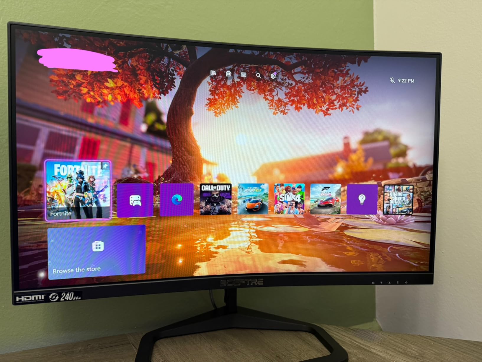 Sceptre Curved 24.5-inch Prime Gaming Monitor up to 240Hz 1080p R1500 1ms DisplayPort x2 HDMI x2 Blue Light Shift Build-in Speakers, Machine Black 2025 (C255B-FWT240 Series) customer photo 2
