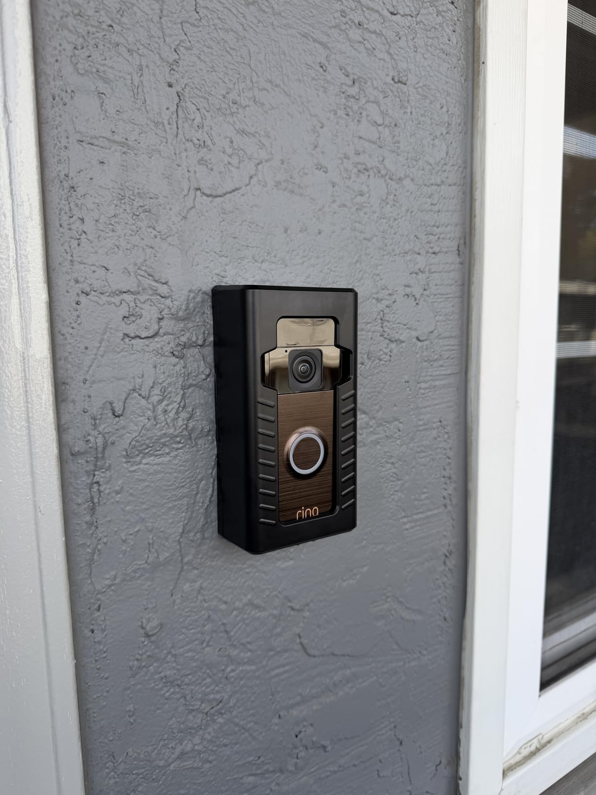 Ring Battery Doorbell, Home or business security with Head-to-Toe video, Live View with Two-Way Talk, and Motion Detection & Alerts, Venetian Bronze customer photo 1