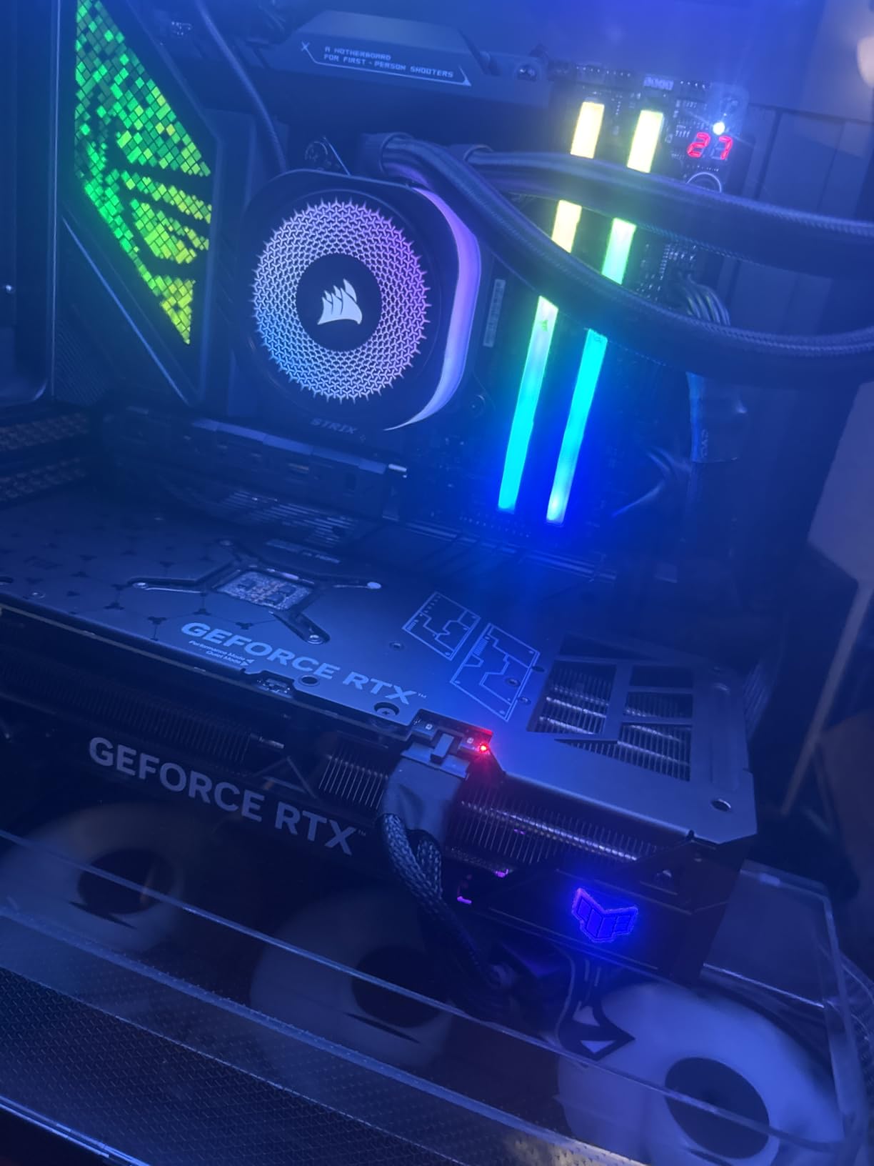 CORSAIR VENGEANCE RGB DDR5 64GB (2x32GB) DDR5 6000MHz CL30 AMD EXPO Intel XMP iCUE Compatible Computer Memory - Gray (CMH64GX5M2B6000Z30) customer photo 2